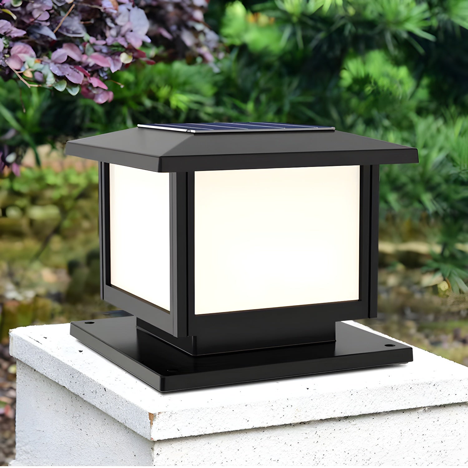 Ray Pavilion-style Square Solar Outdoor Light-Neutral Decor