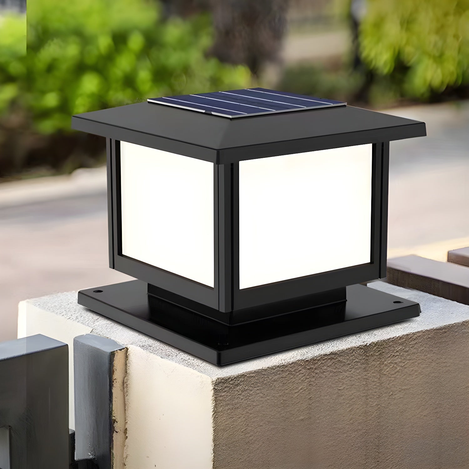Ray Pavilion-style Square Solar Outdoor Light-Neutral Decor