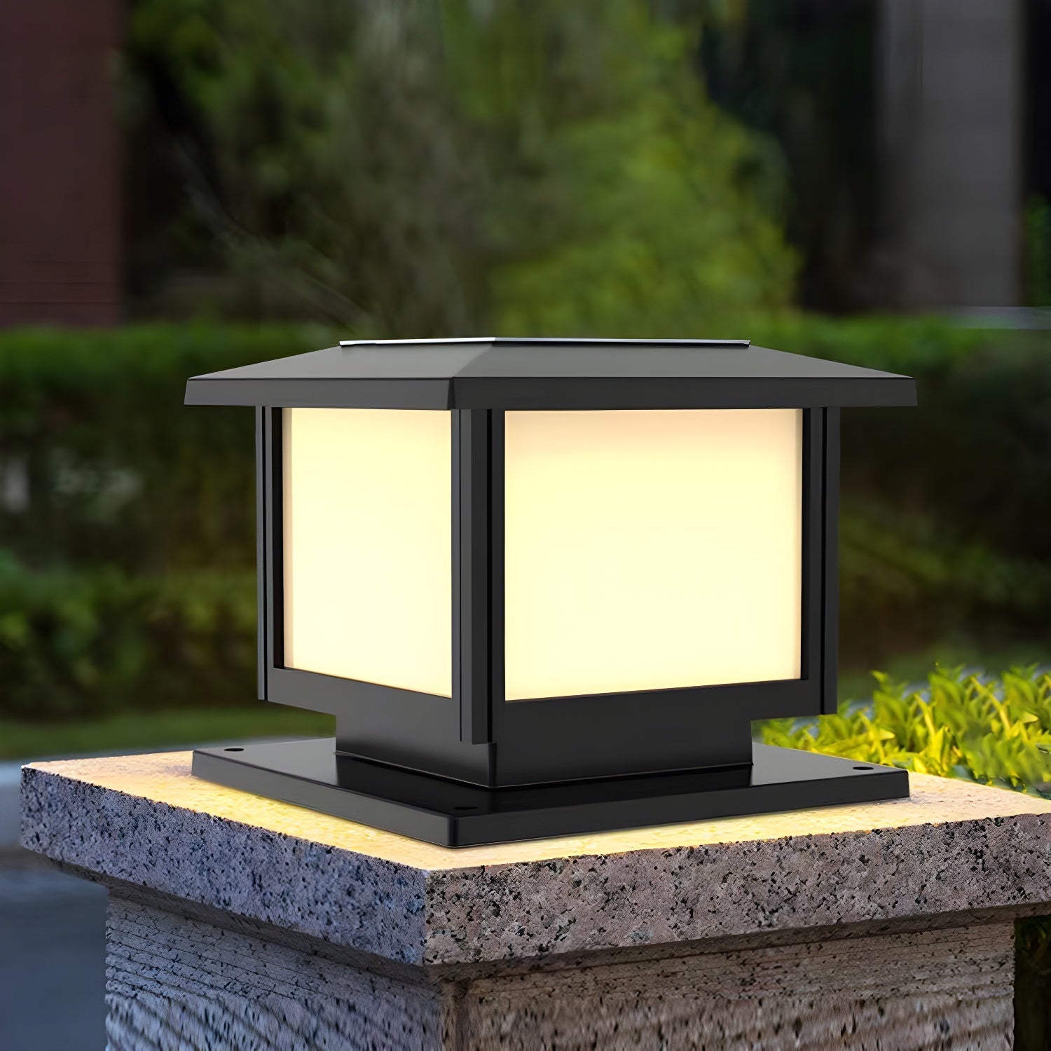 Ray Pavilion-style Square Solar Outdoor Light-Neutral Decor