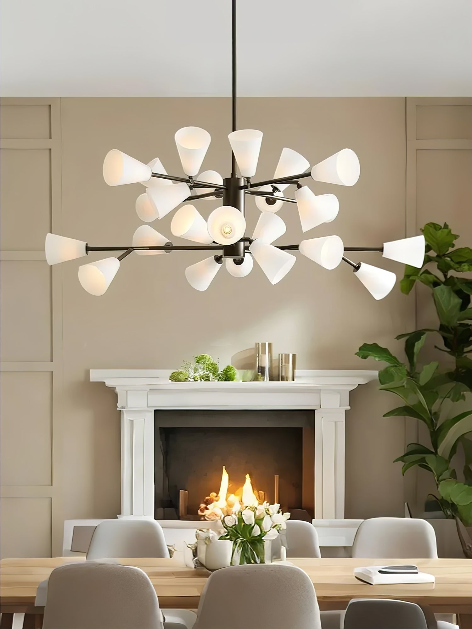 Lily Luxury Chandelier-Neutral Decor