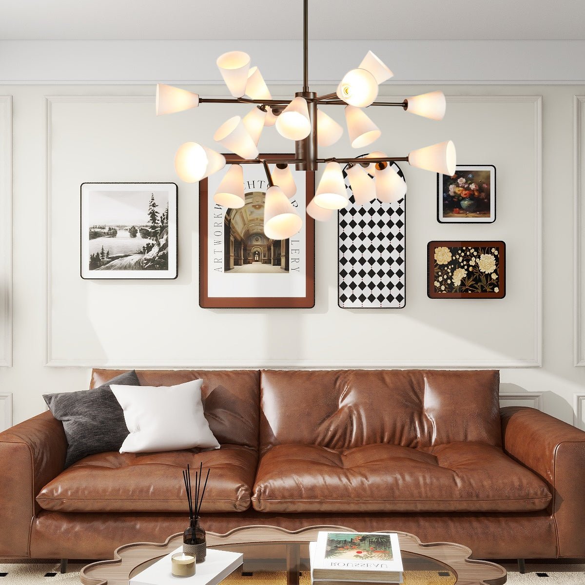 Lily Luxury Chandelier-Neutral Decor