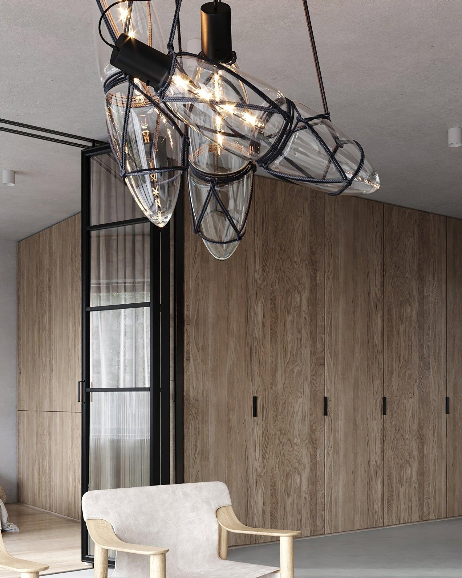 Sior Individual Creativity Bottle Glass Pendant Lamp-Neutral Decor