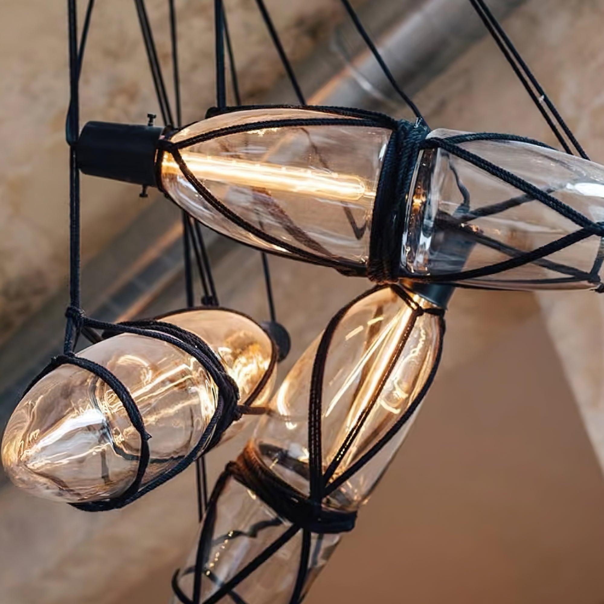 Sior Individual Creativity Bottle Glass Pendant Lamp-Neutral Decor