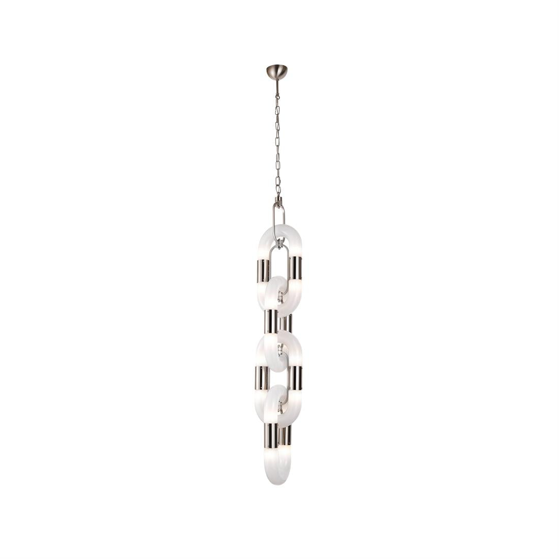 Pendant Light Chain Link Modern Stainless Steel Hanging Lamp