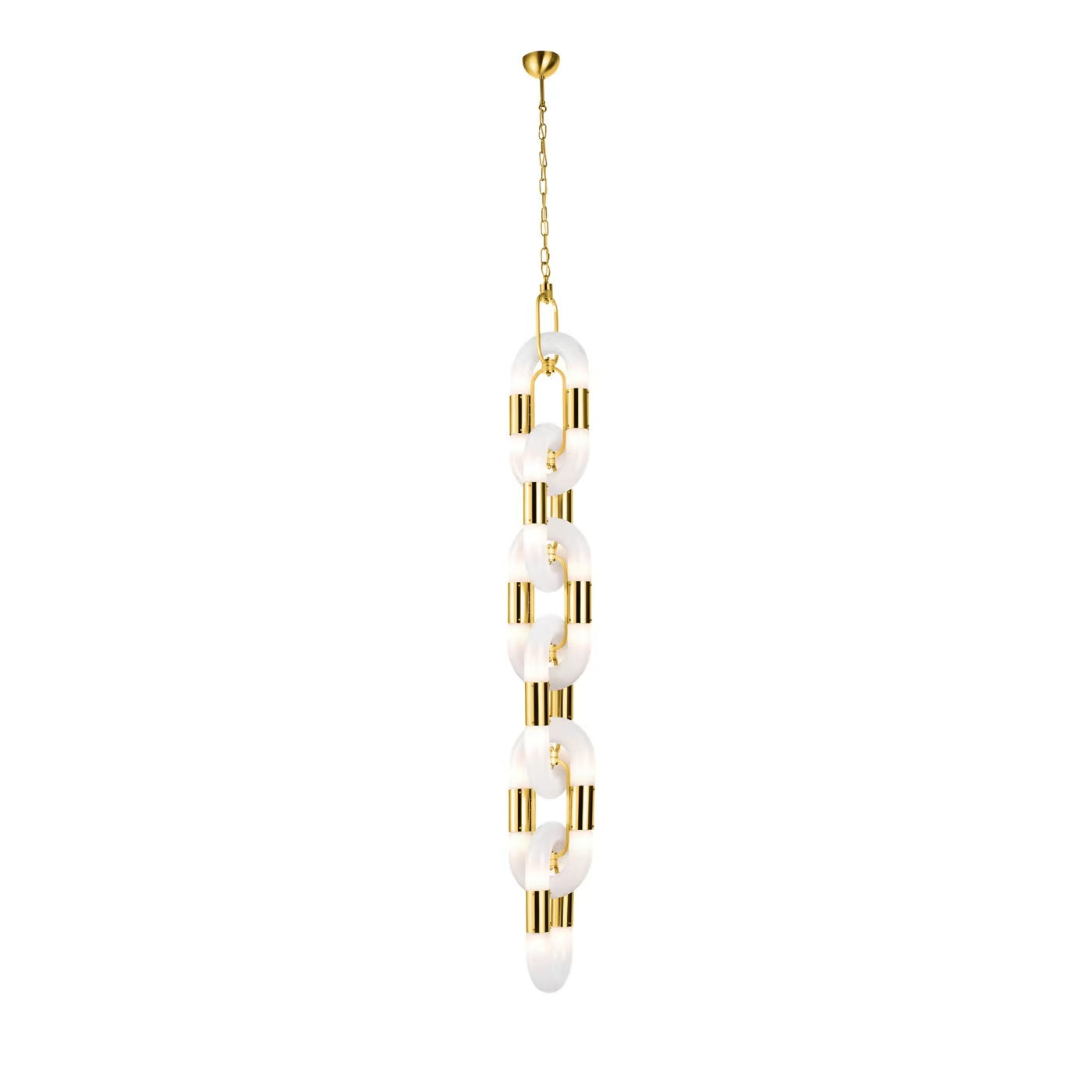 Pendant Light Chain Link Modern Stainless Steel Hanging Lamp