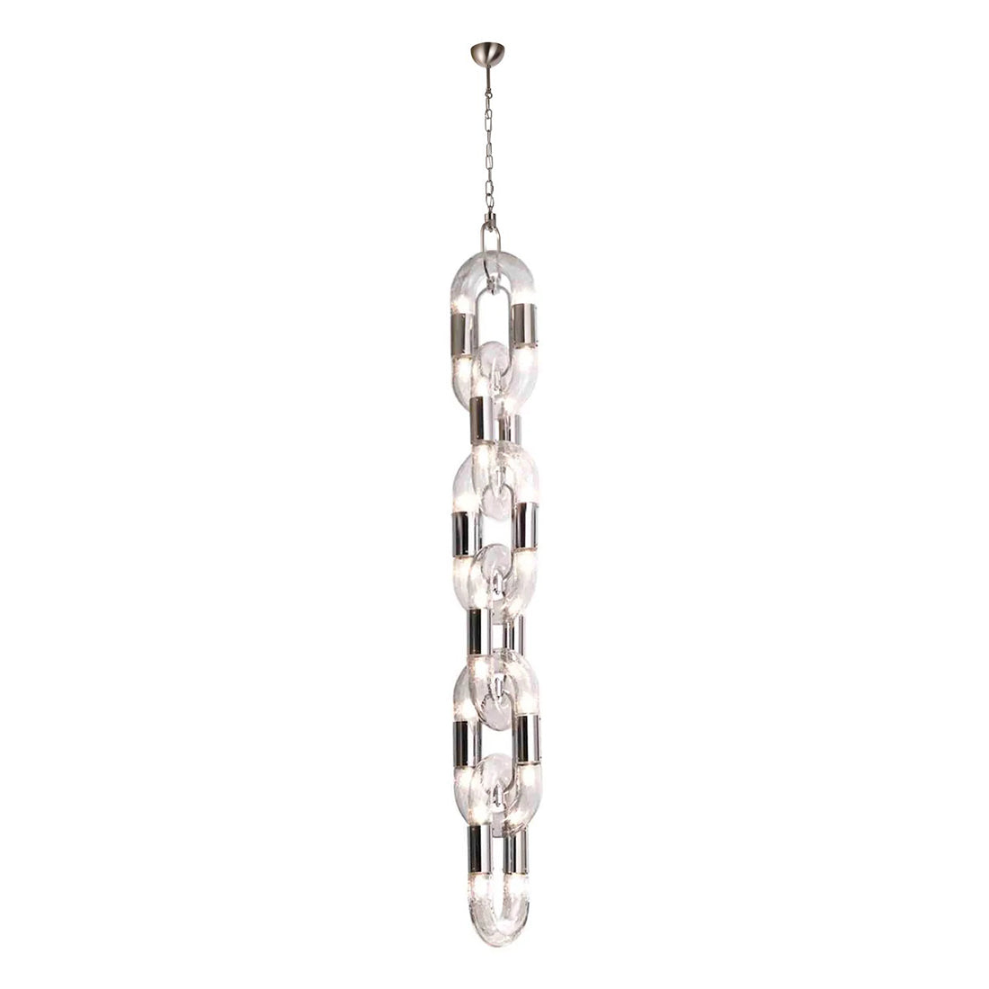 Pendant Light Chain Link Modern Stainless Steel Hanging Lamp