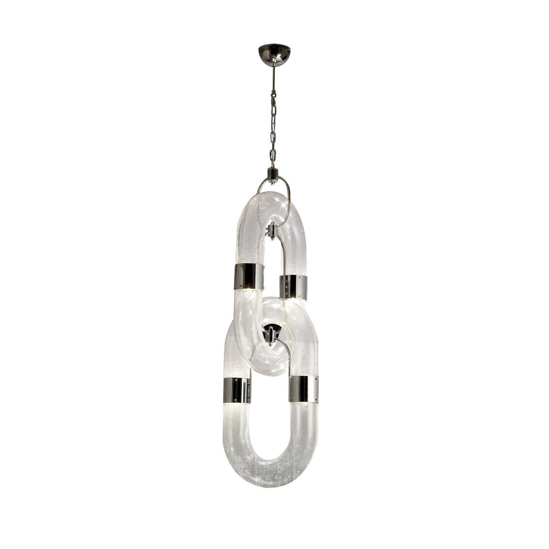 Pendant Light Chain Link Modern Stainless Steel Hanging Lamp