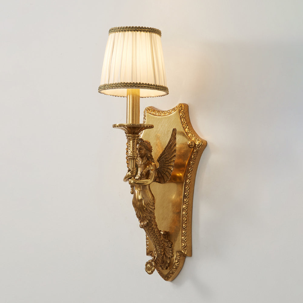 Unlit view of the wall lamp.
