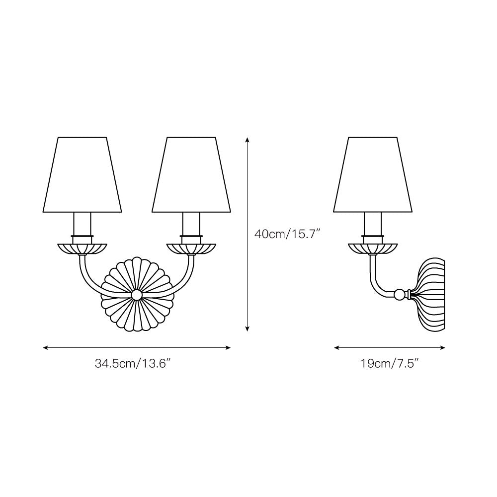 Antoinette French Wall Lamp-Neutral Decor