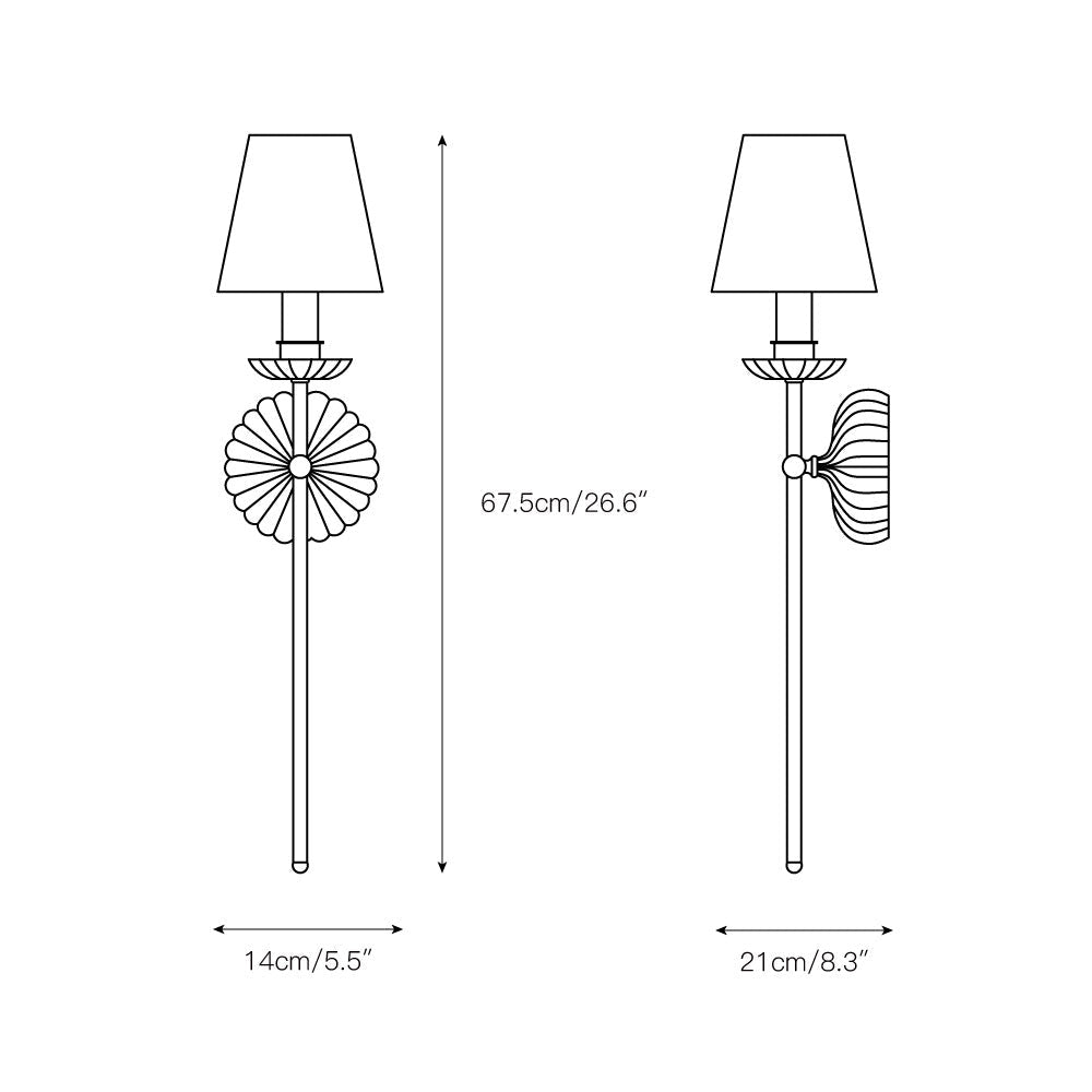Antoinette French Wall Lamp-Neutral Decor