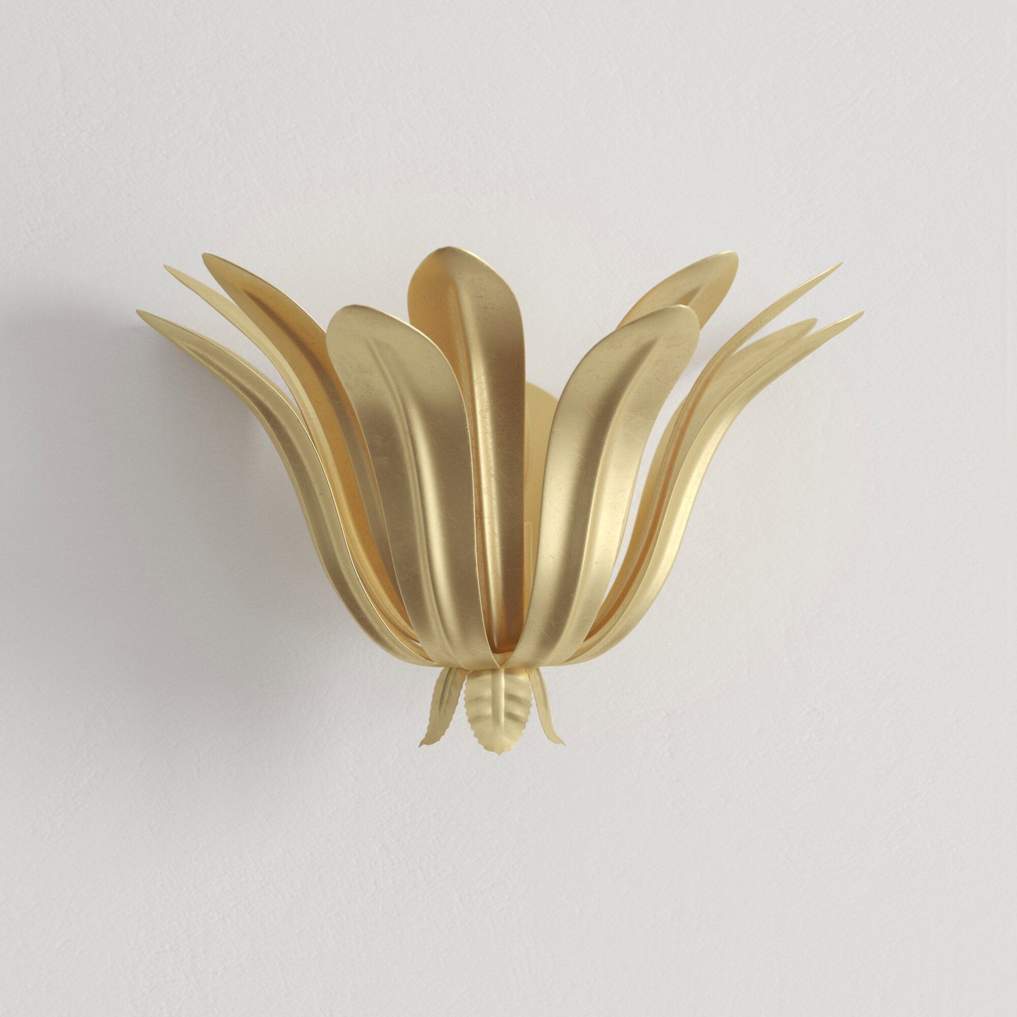 Dahlia Brass Wall Lamp