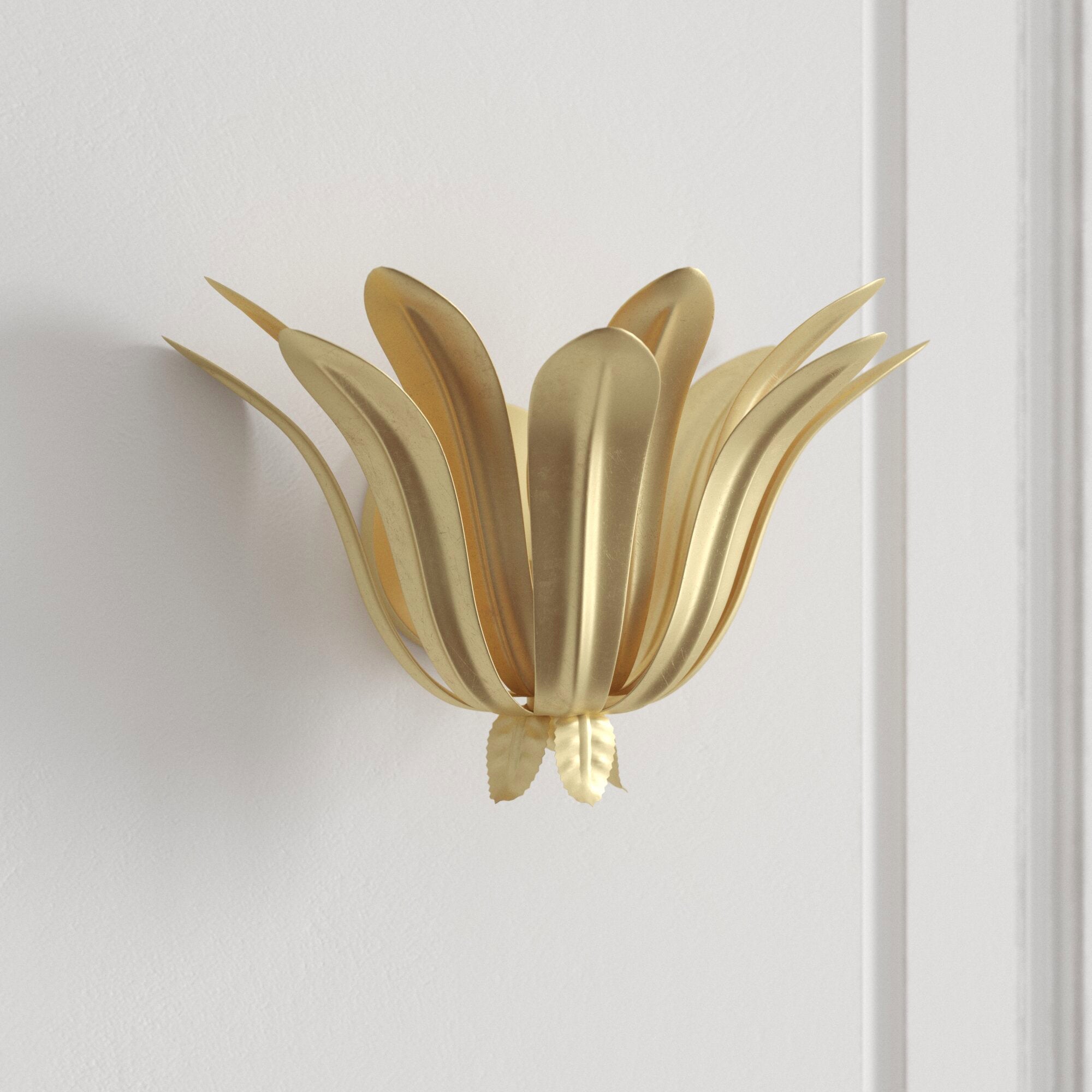 Dahlia Brass Wall Lamp