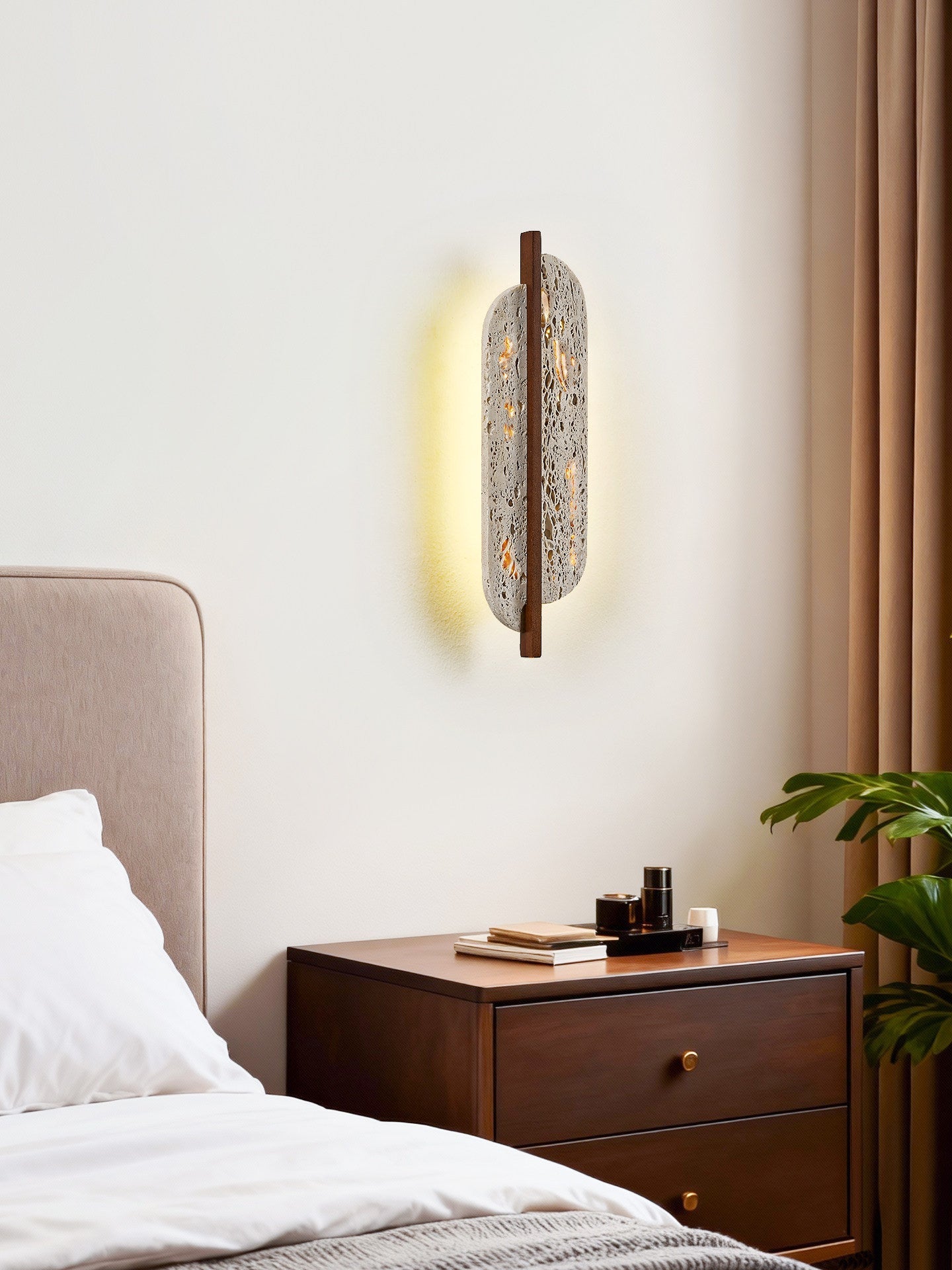 Celeste Travertine Wall Light-Neutral Decor