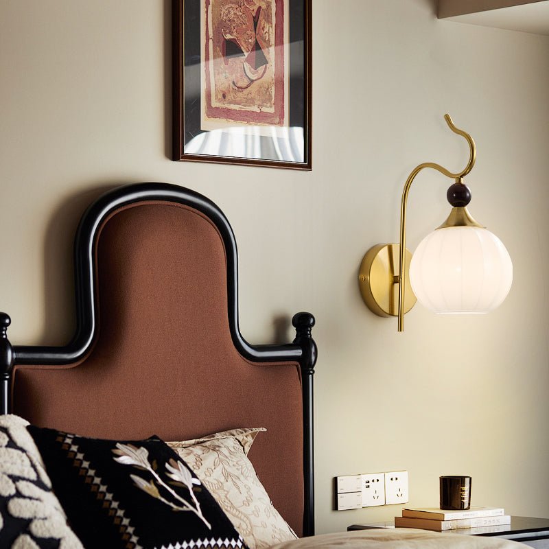 Dimze Curved Wall Sconce-Neutral Decor