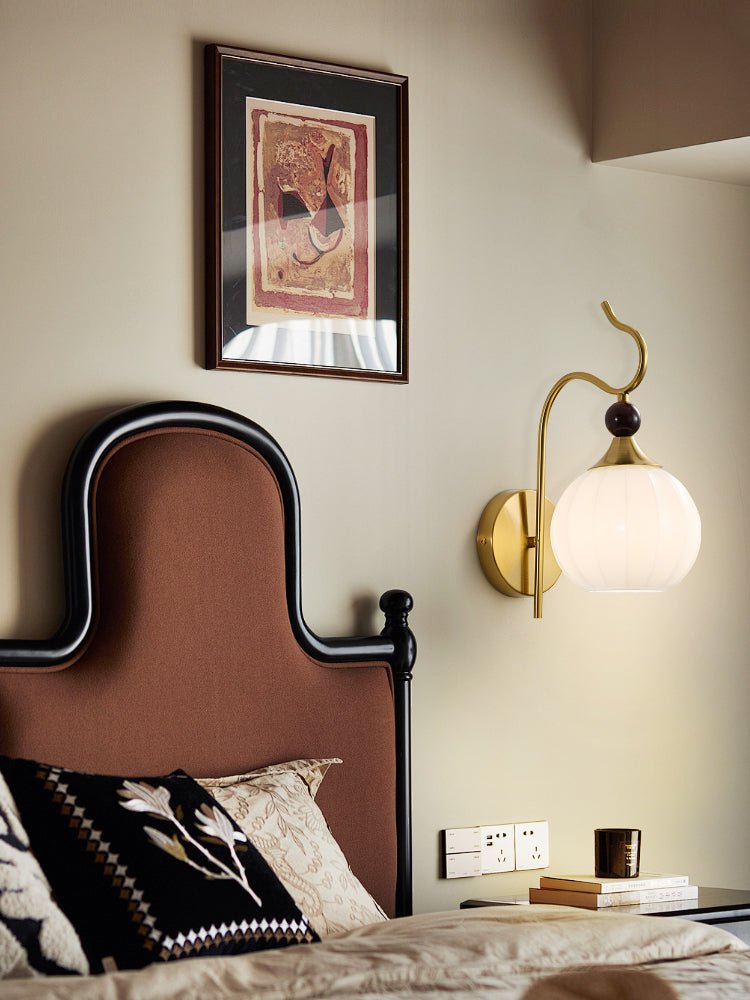 Dimze Curved Wall Sconce-Neutral Decor