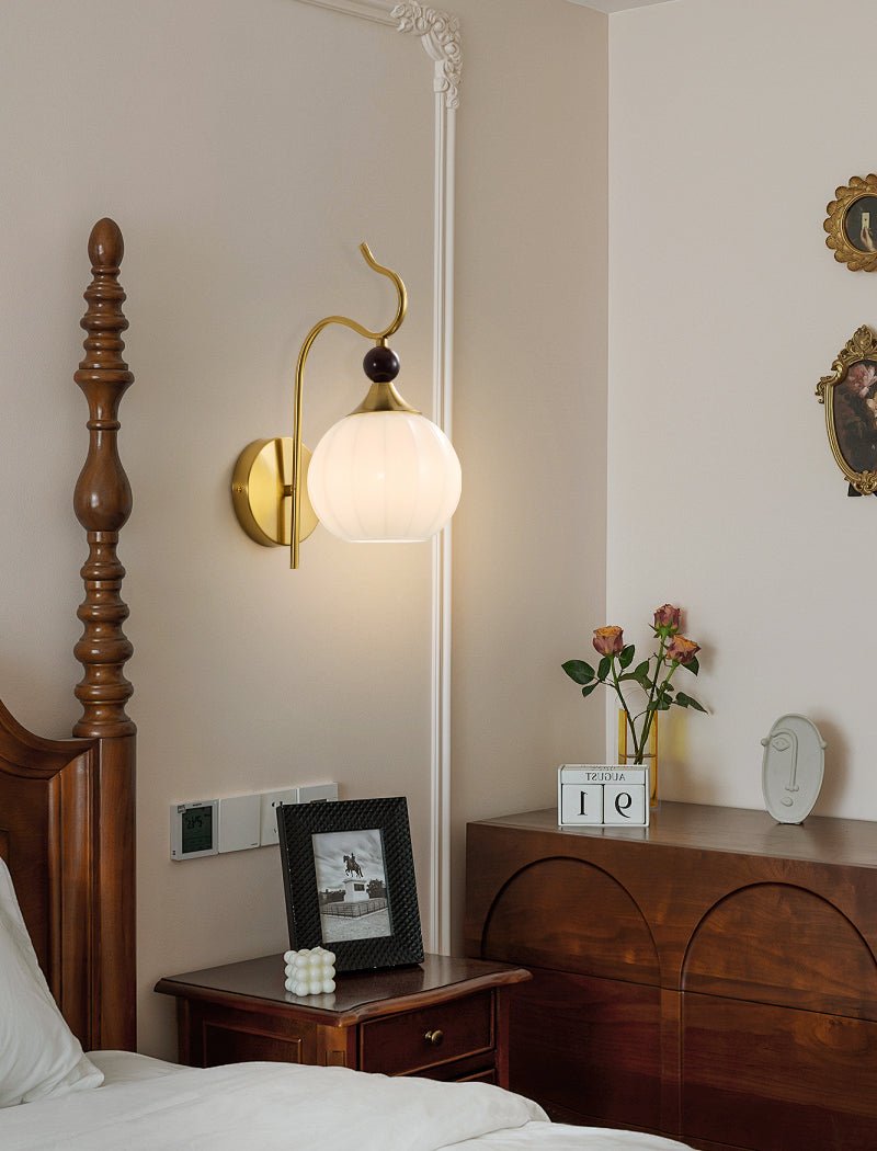 Dimze Curved Wall Sconce-Neutral Decor