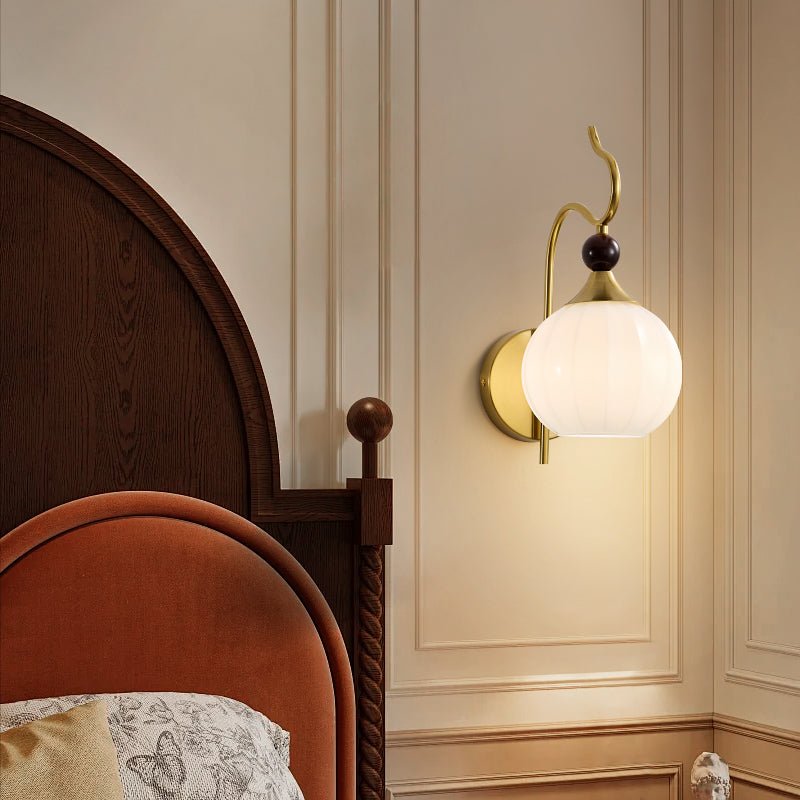 Dimze Curved Wall Sconce-Neutral Decor