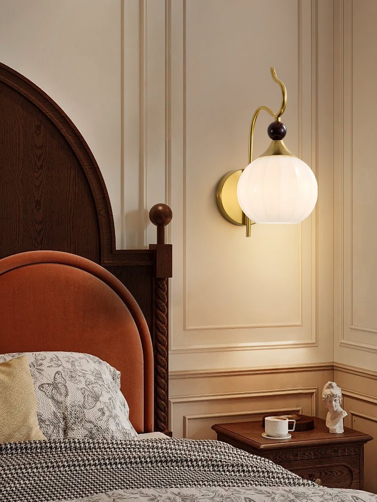 Dimze Curved Wall Sconce-Neutral Decor