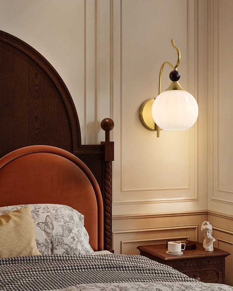 Dimze Curved Wall Sconce-Neutral Decor