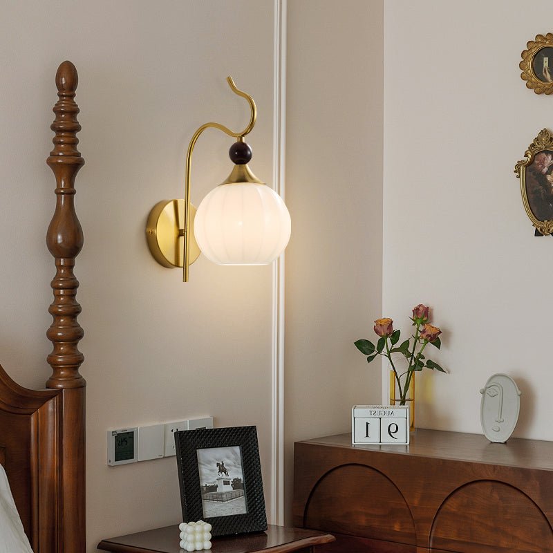Dimze Curved Wall Sconce-Neutral Decor