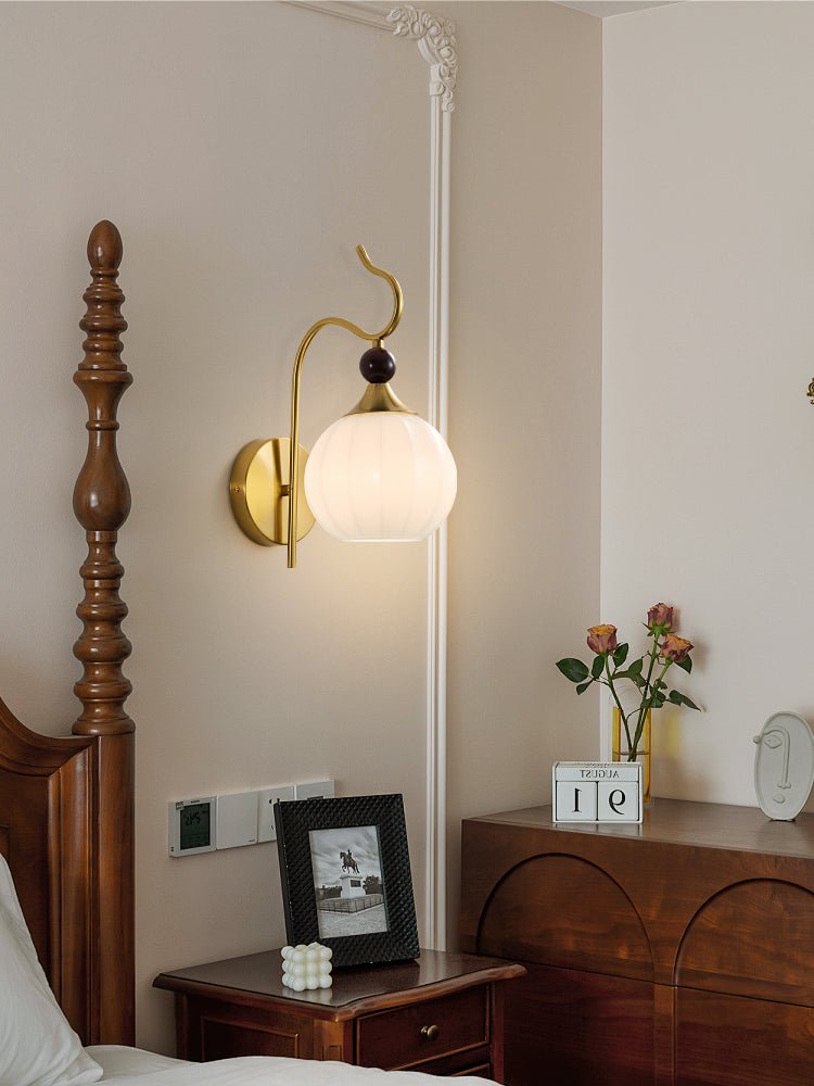 Dimze Curved Wall Sconce-Neutral Decor