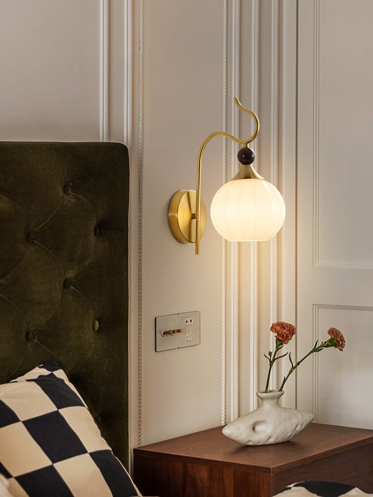 Dimze Curved Wall Sconce-Neutral Decor
