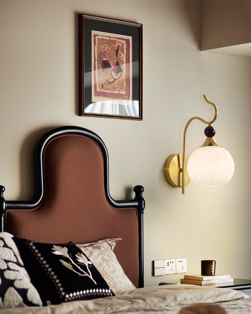 Dimze Curved Wall Sconce-Neutral Decor