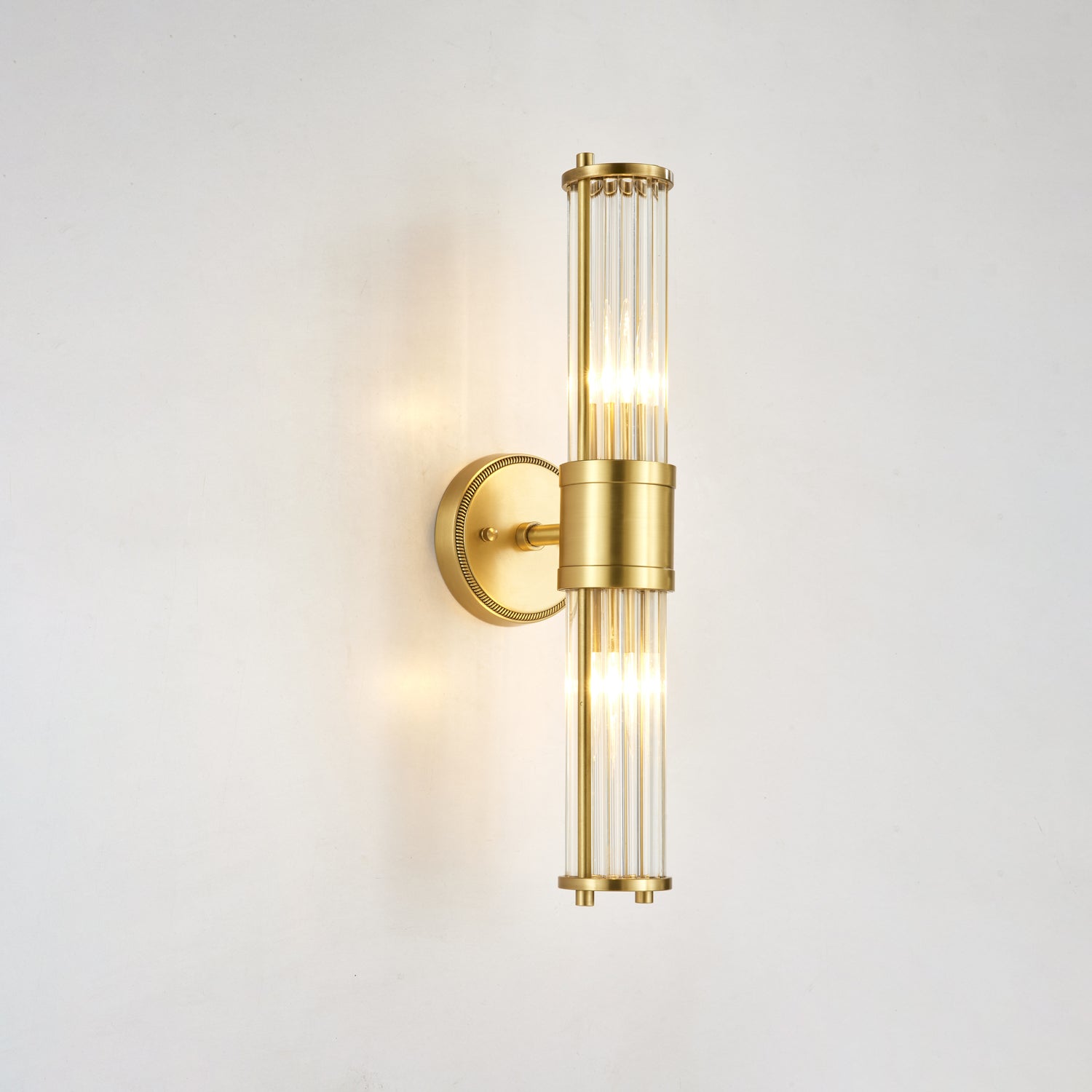 Vevenisra Nordic Art Cylinder Glass Wall Light-Neutral Decor