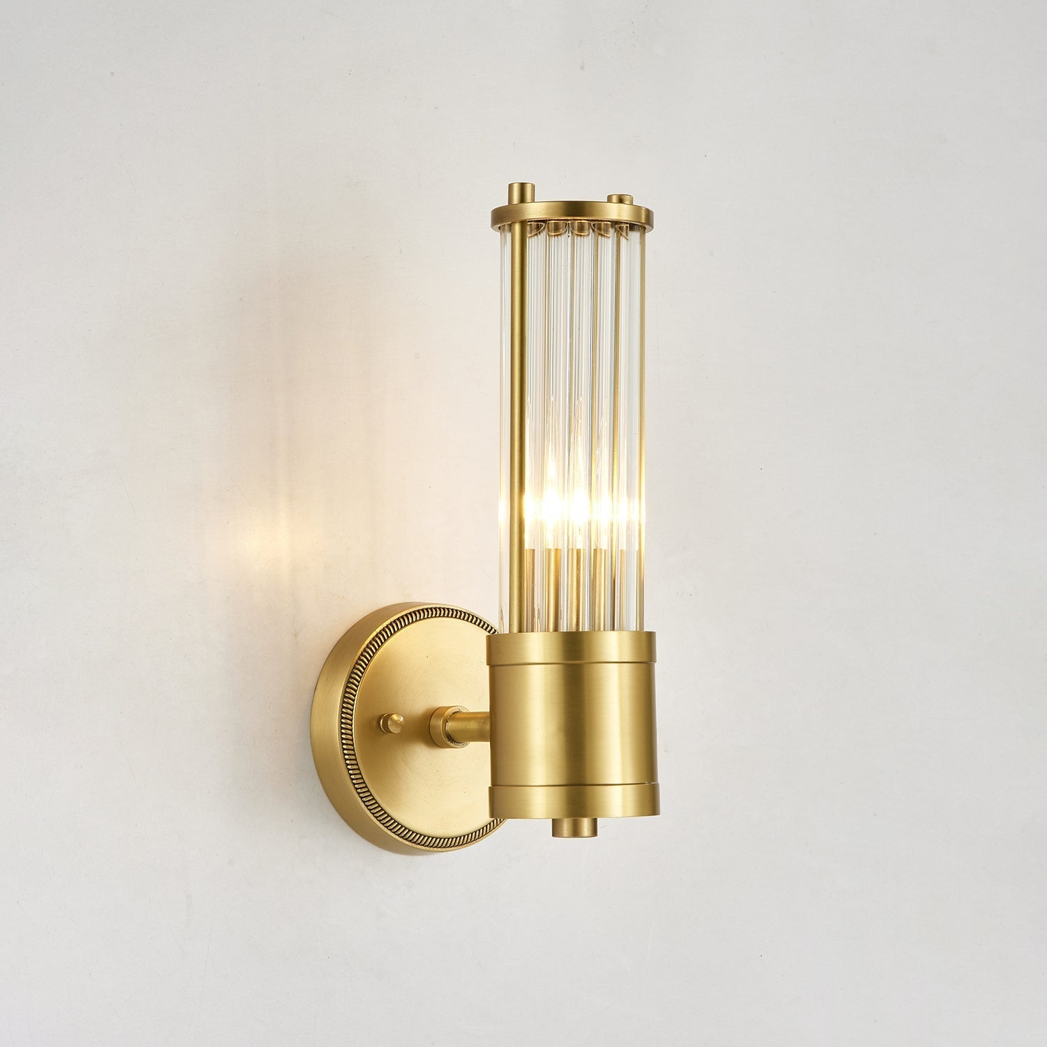 Vevenisra Nordic Art Cylinder Glass Wall Light-Neutral Decor