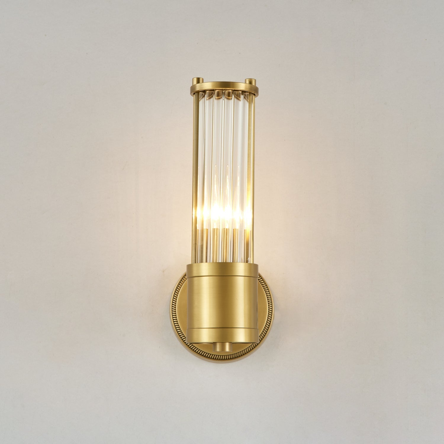 Vevenisra Nordic Art Cylinder Glass Wall Light-Neutral Decor