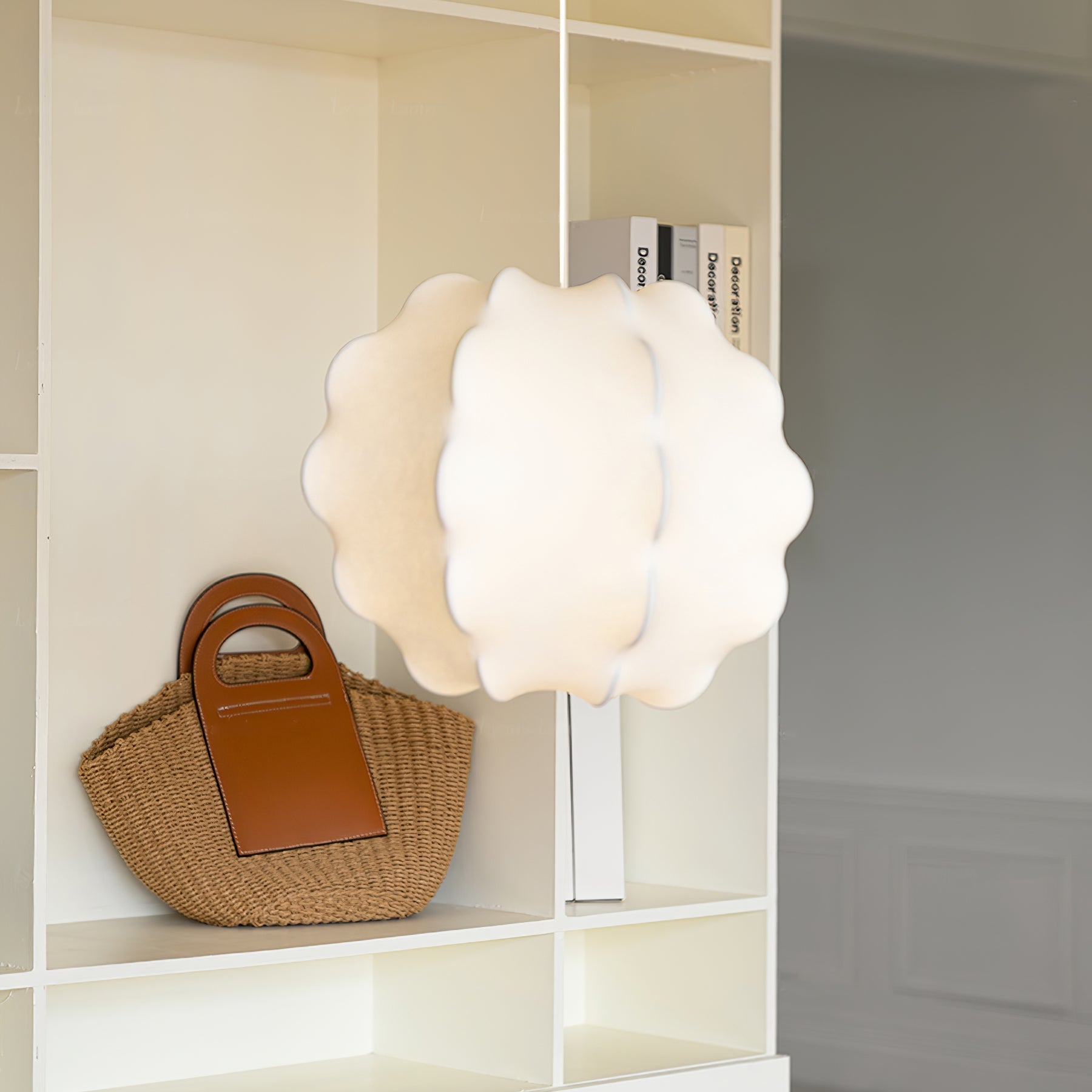 Elora Silk Scandinavian Pendant Lamp-Neutral Decor