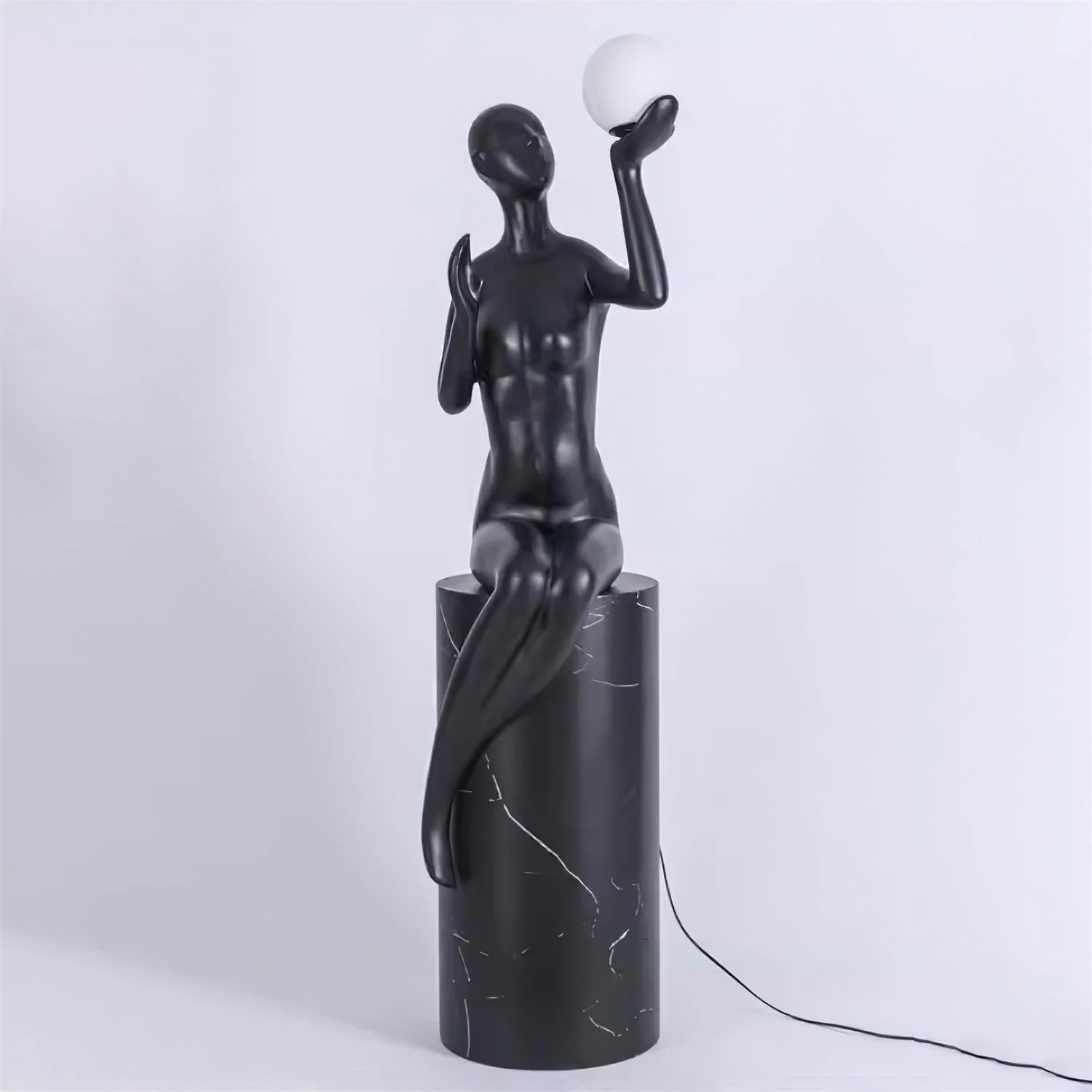 Celeste Poise Sculpture Lamp-Neutral Decor