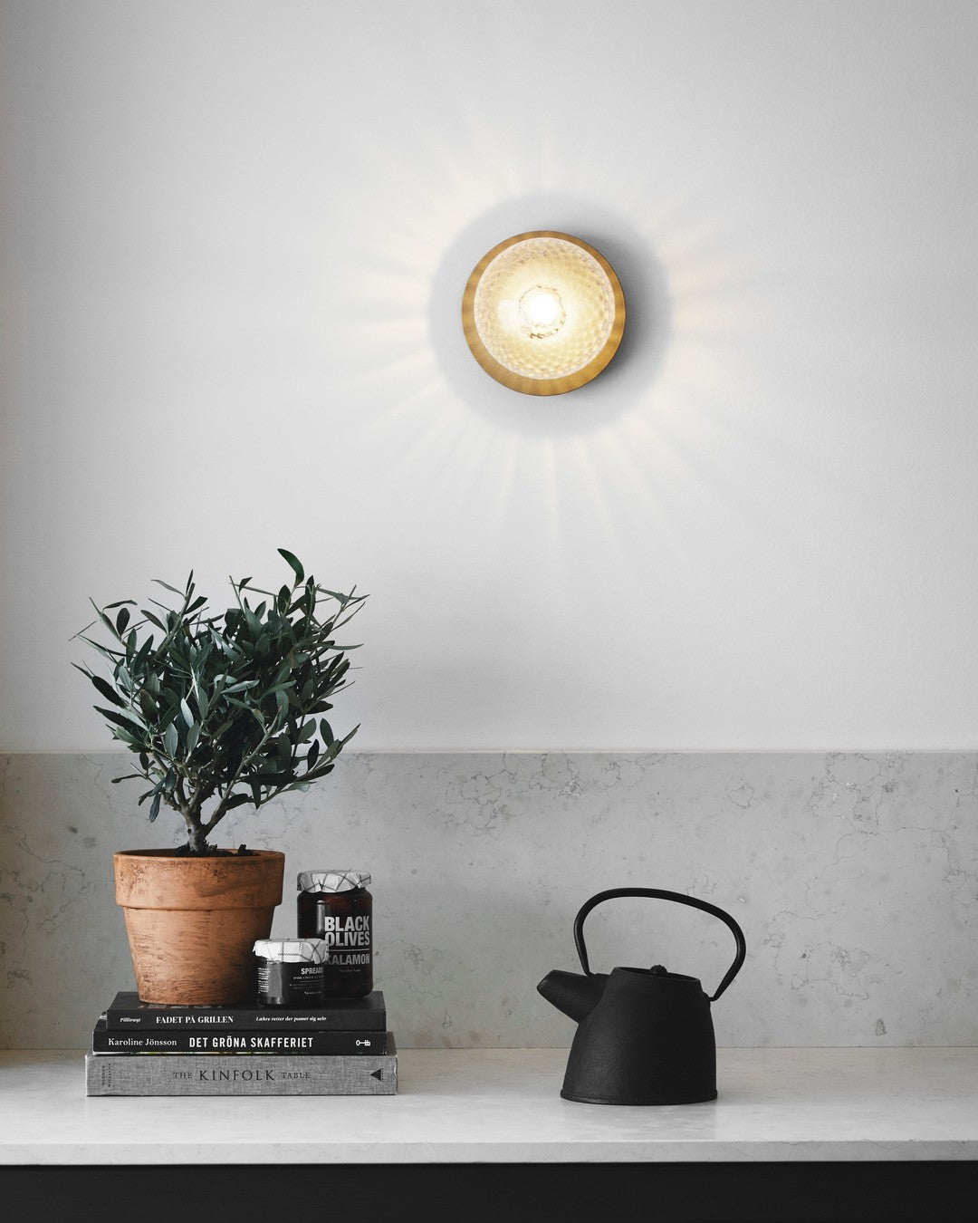 Irinor Premium Nordic Art Brass Wall Lamp-Neutral Decor