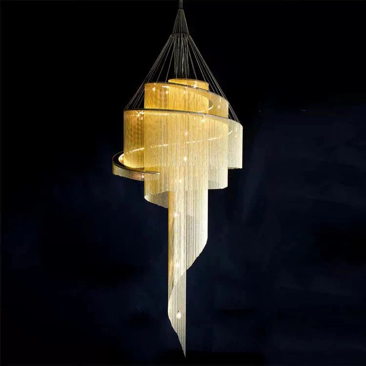 Celestial Twist Chandelier-Neutral Decor