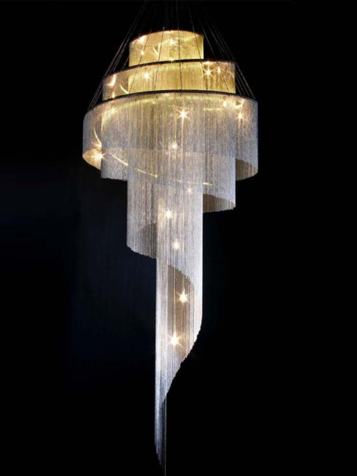 Celestial Twist Chandelier-Neutral Decor
