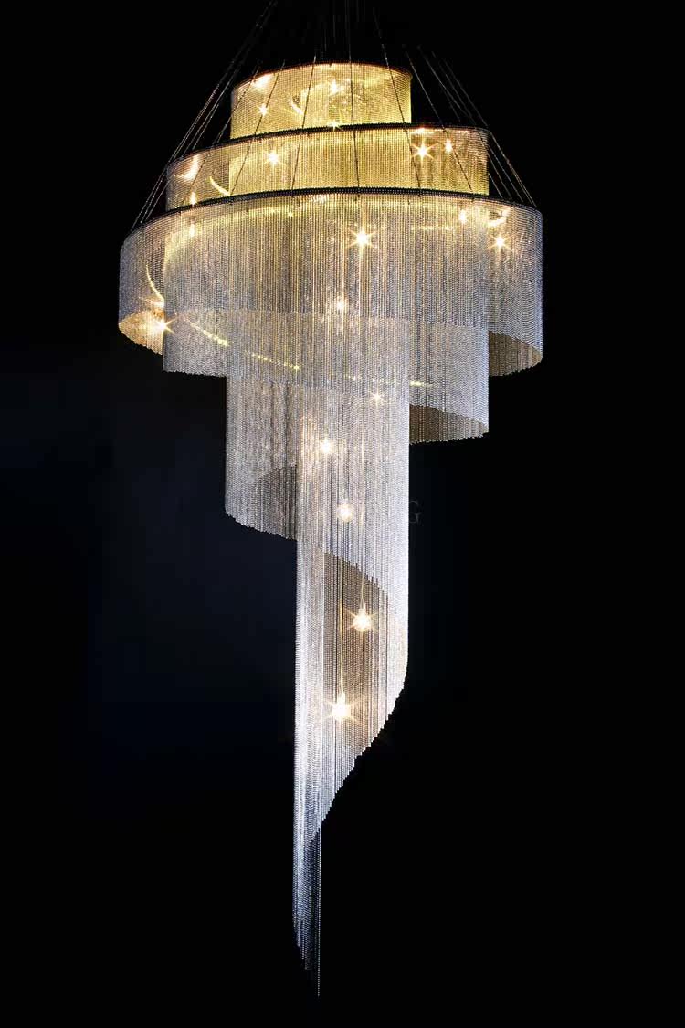 Celestial Twist Chandelier-Neutral Decor