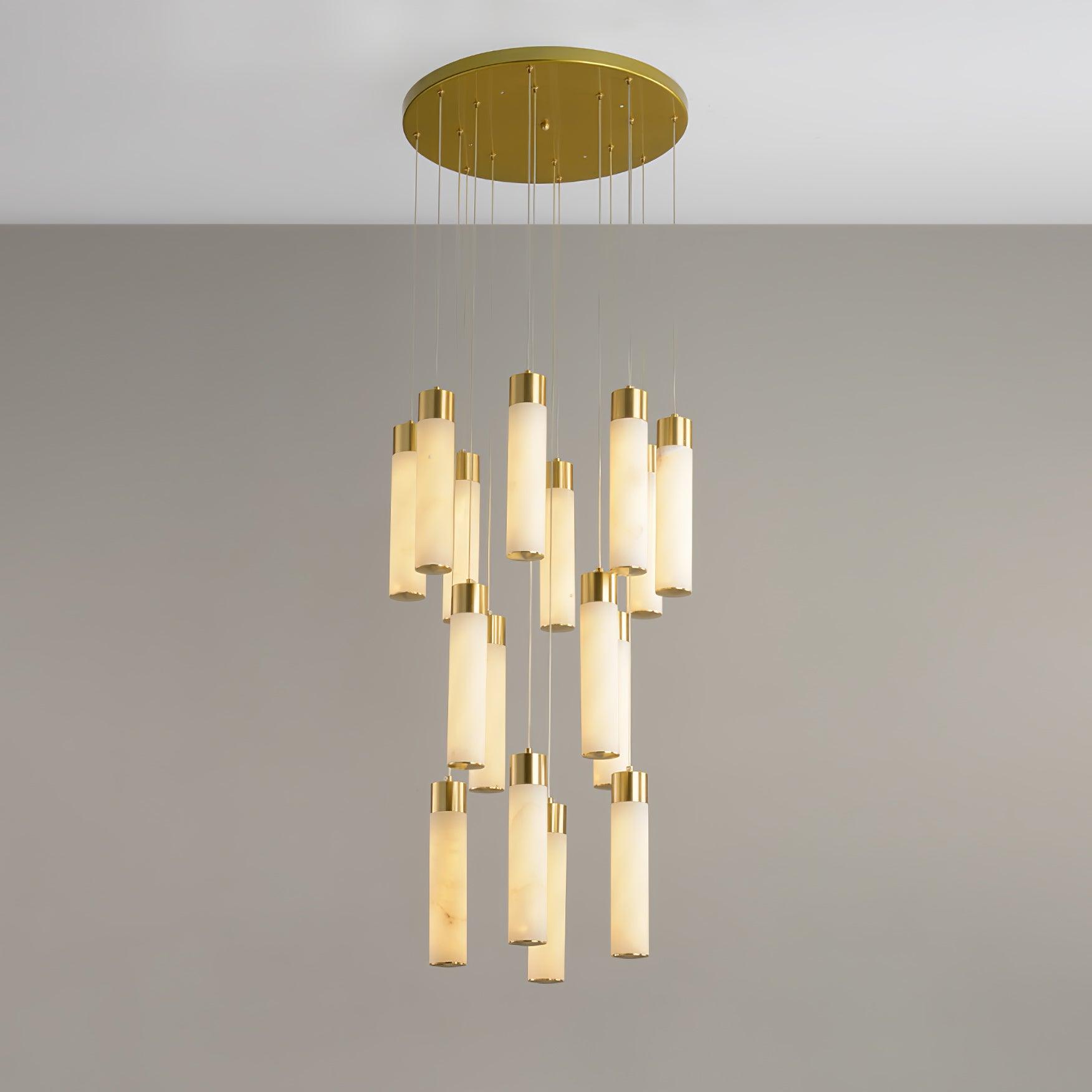 Aurelia Modern Alabaster Pendant Chandelier-Neutral Decor