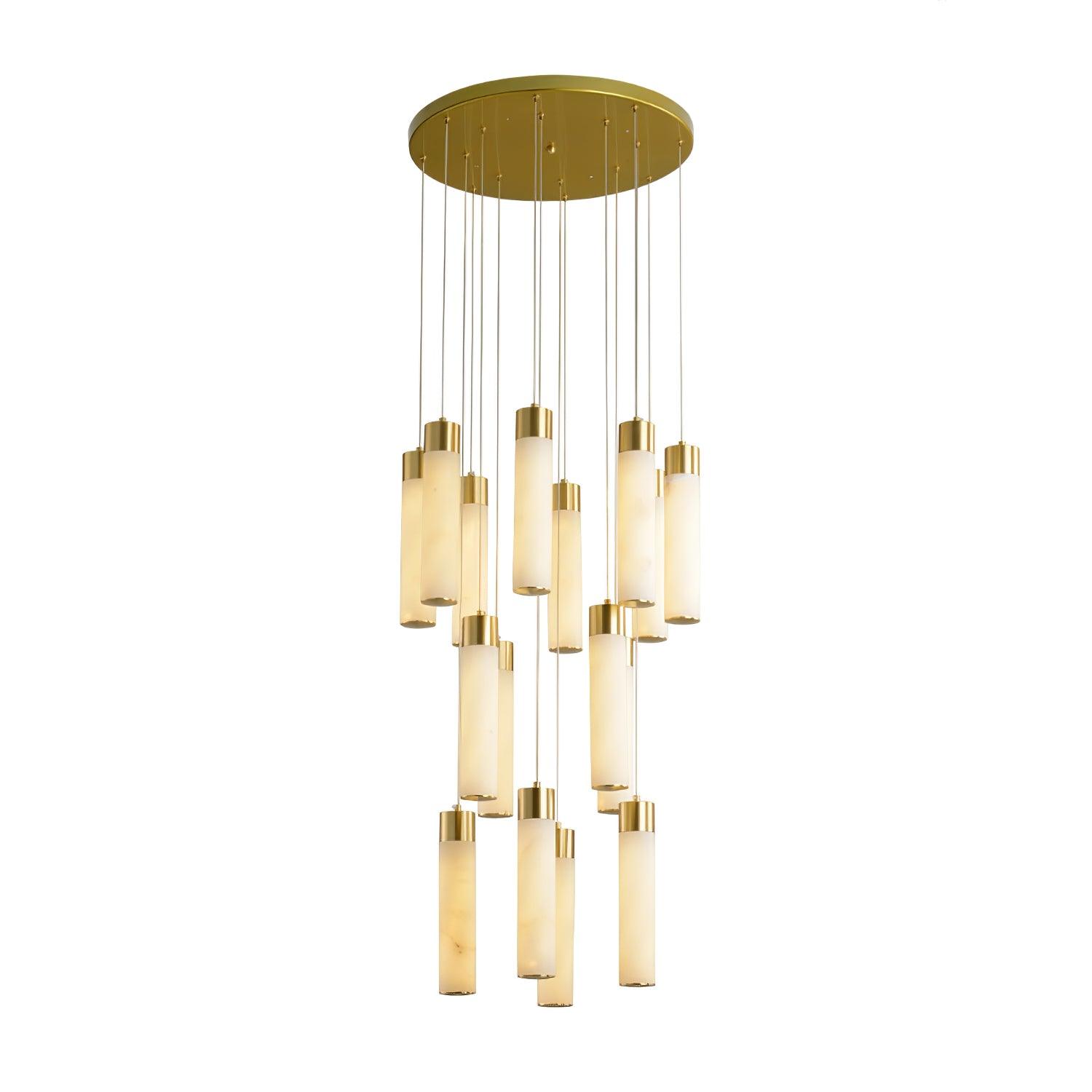 Aurelia Modern Alabaster Pendant Chandelier-Neutral Decor
