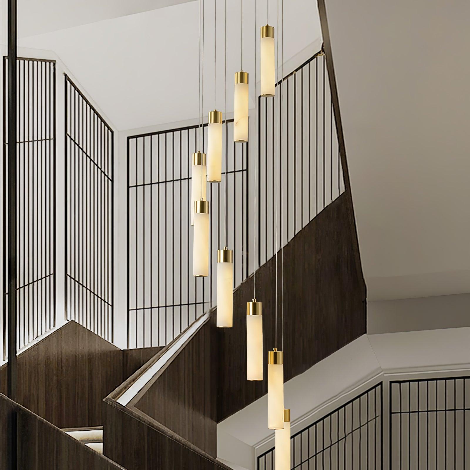 Aurelia Modern Alabaster Pendant Chandelier-Neutral Decor