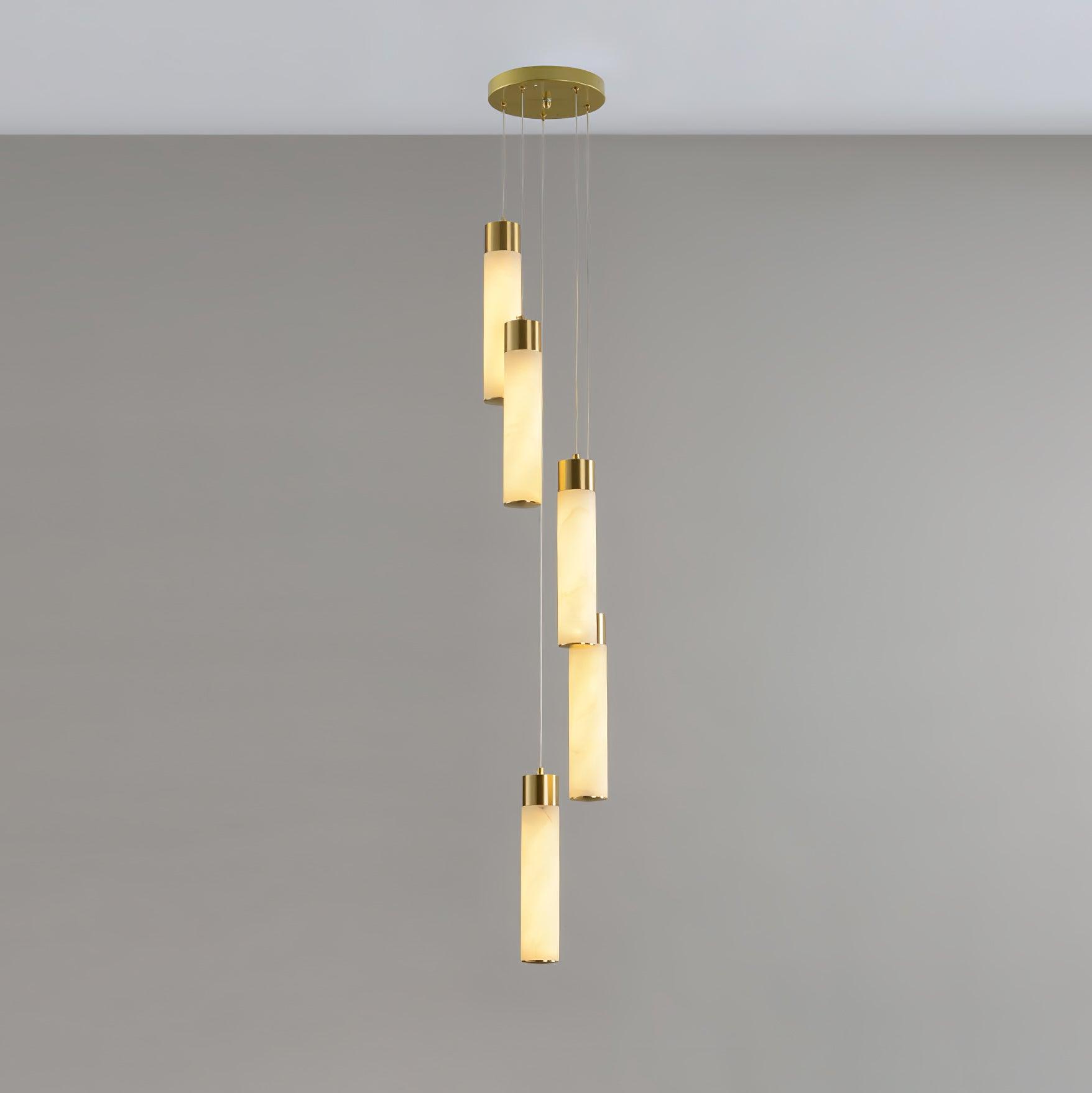 Aurelia Modern Alabaster Pendant Chandelier-Neutral Decor
