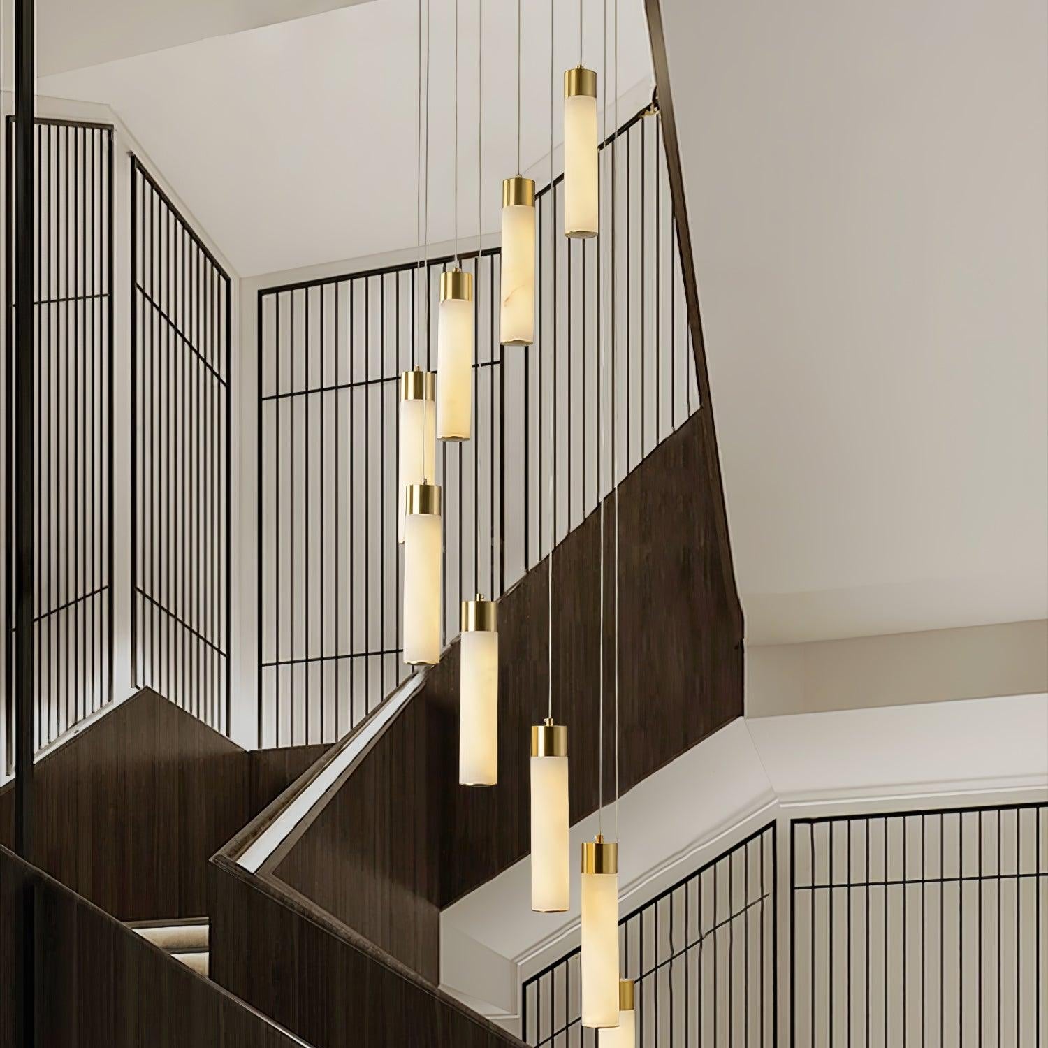 Aurelia Modern Alabaster Pendant Chandelier-Neutral Decor