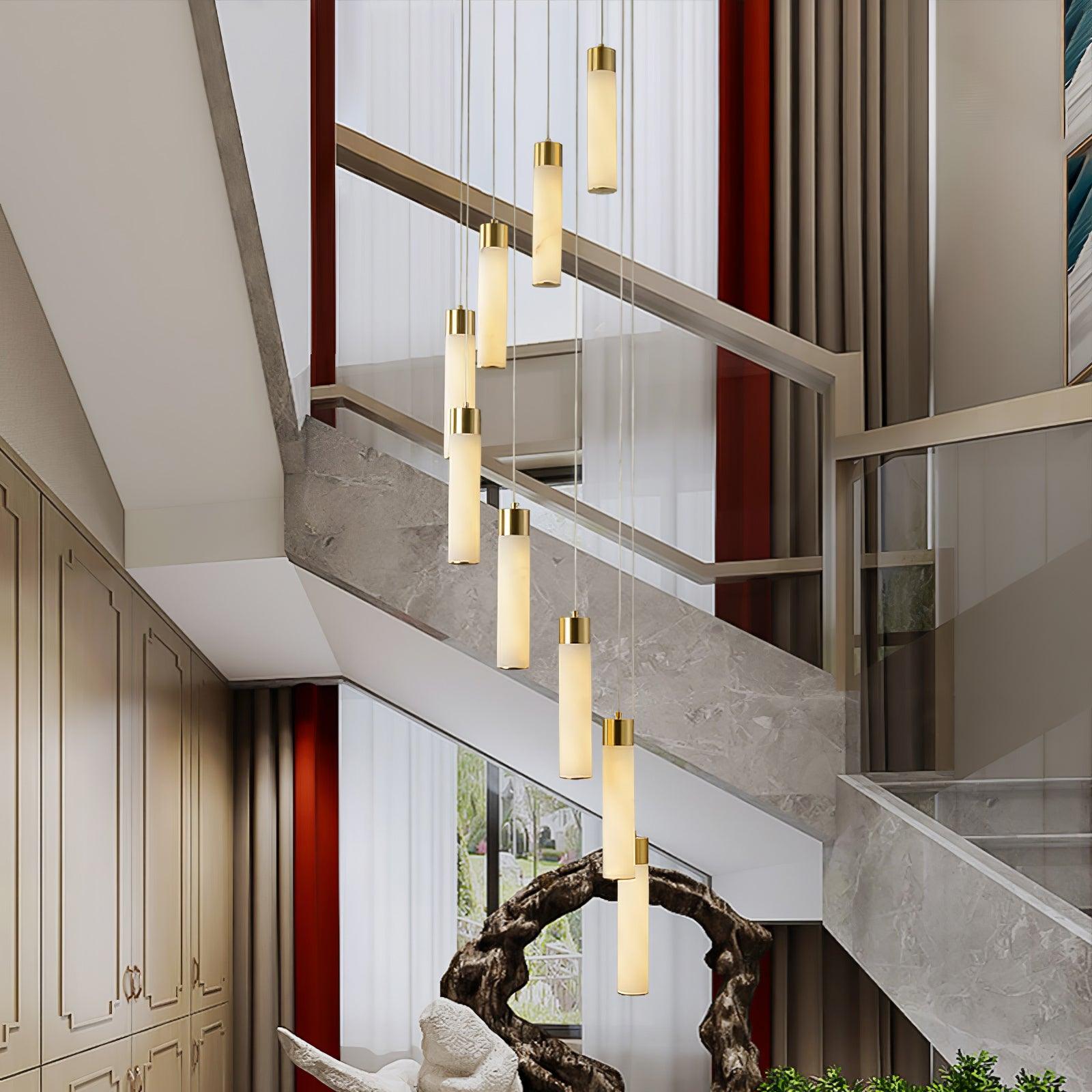 Aurelia Modern Alabaster Pendant Chandelier-Neutral Decor