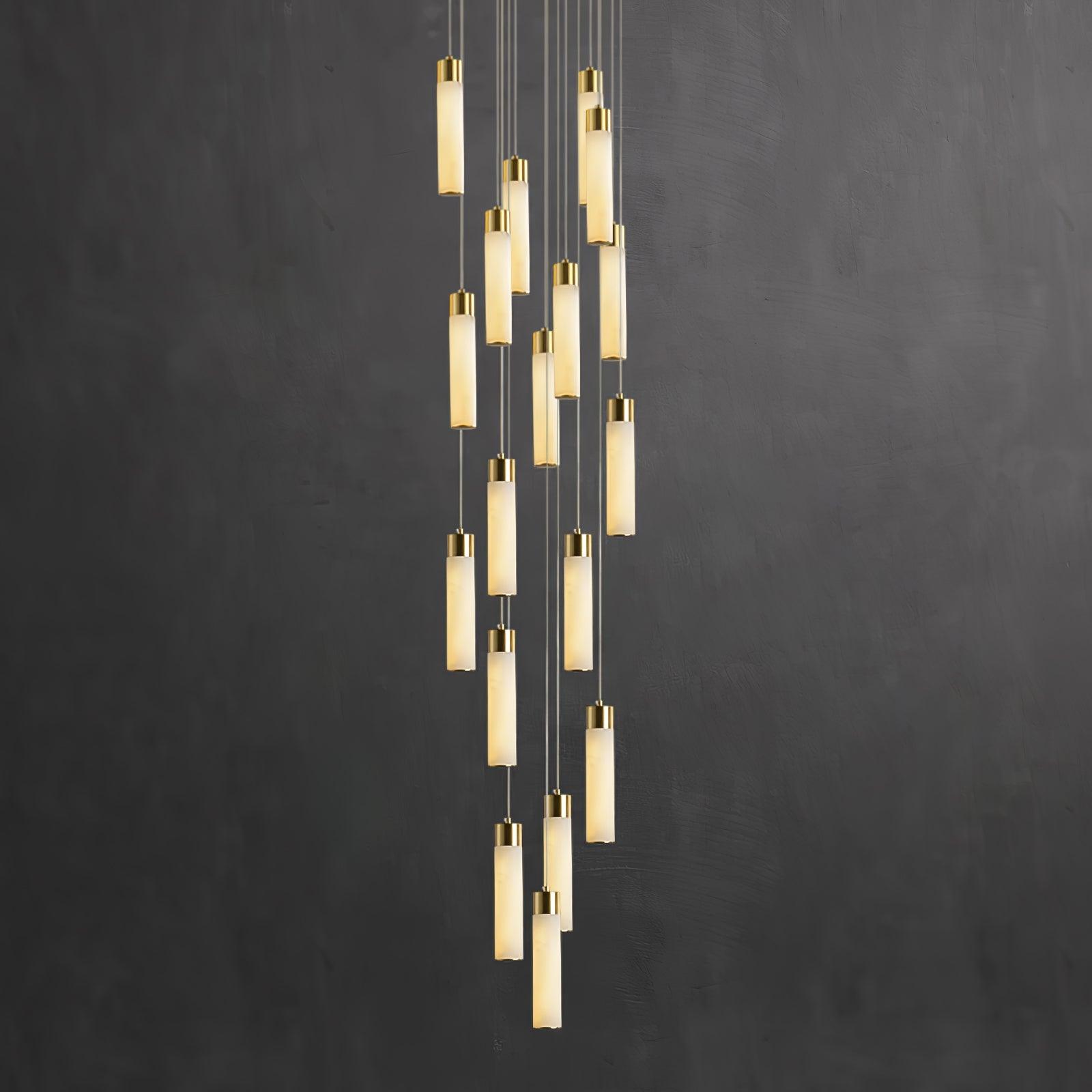 Aurelia Modern Alabaster Pendant Chandelier-Neutral Decor