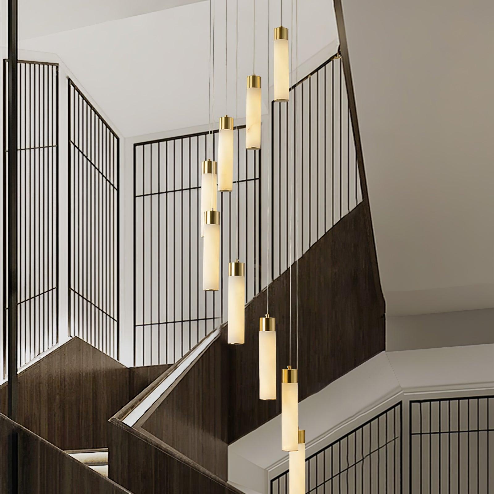 Aurelia Modern Alabaster Pendant Chandelier-Neutral Decor
