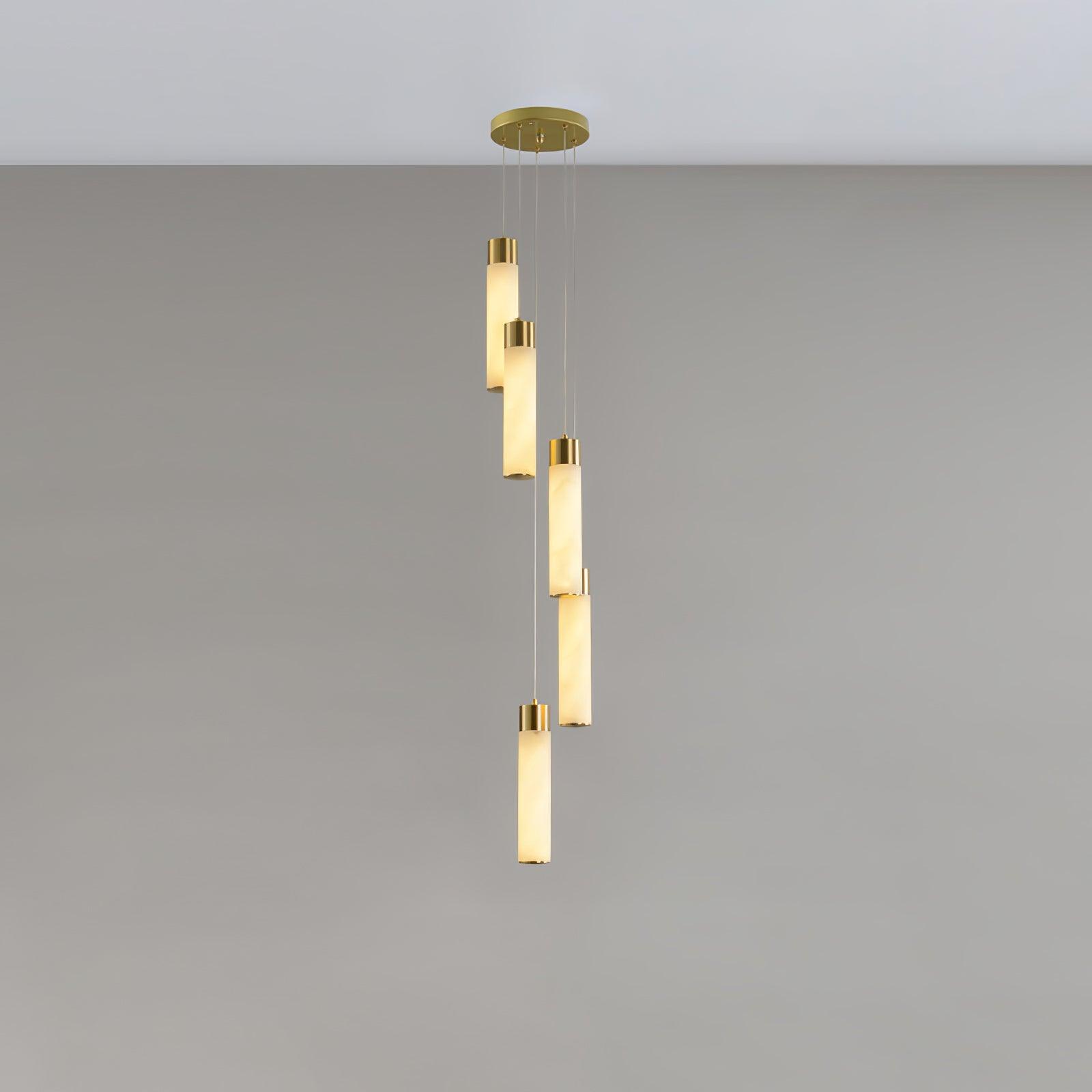 Aurelia Modern Alabaster Pendant Chandelier-Neutral Decor