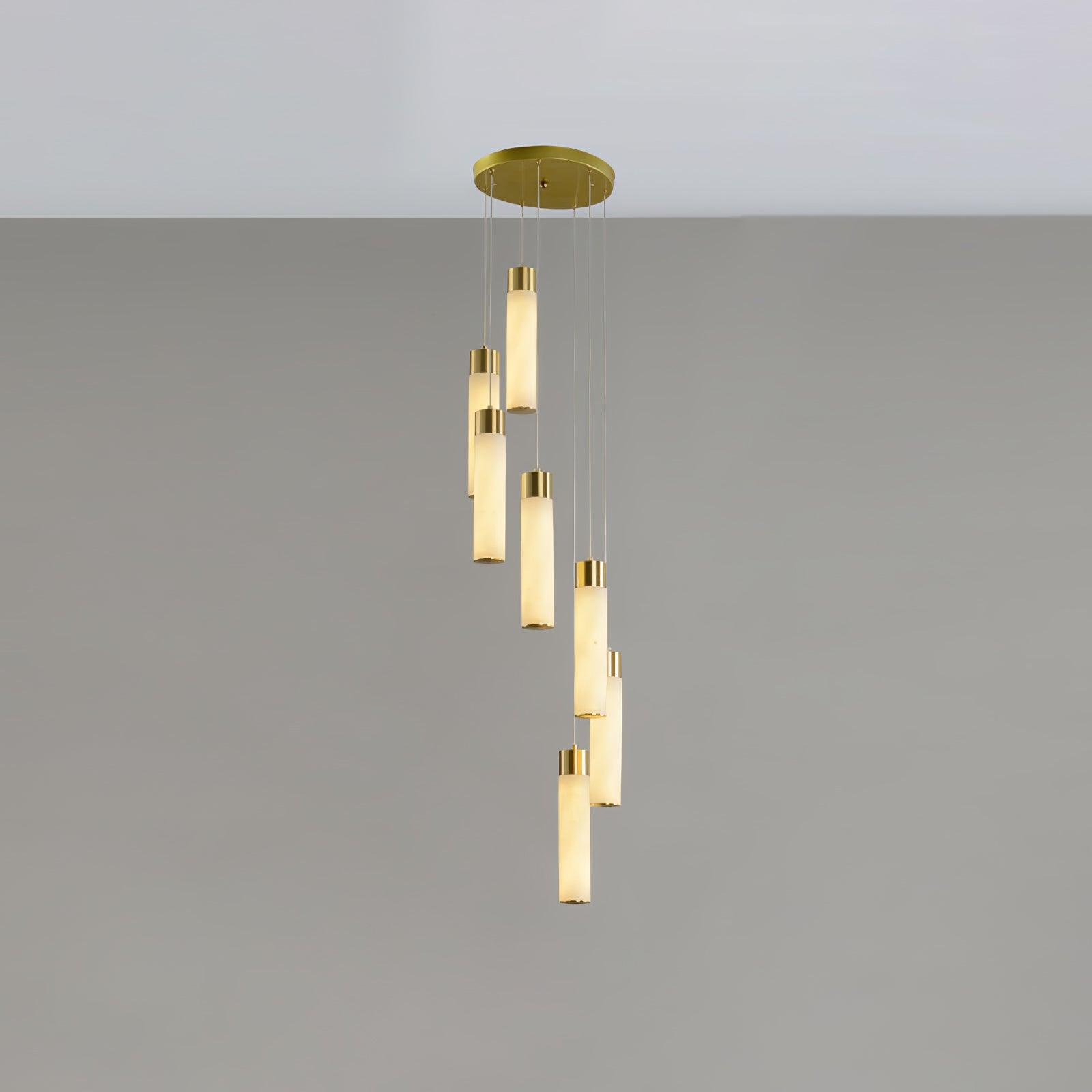 Aurelia Modern Alabaster Pendant Chandelier-Neutral Decor