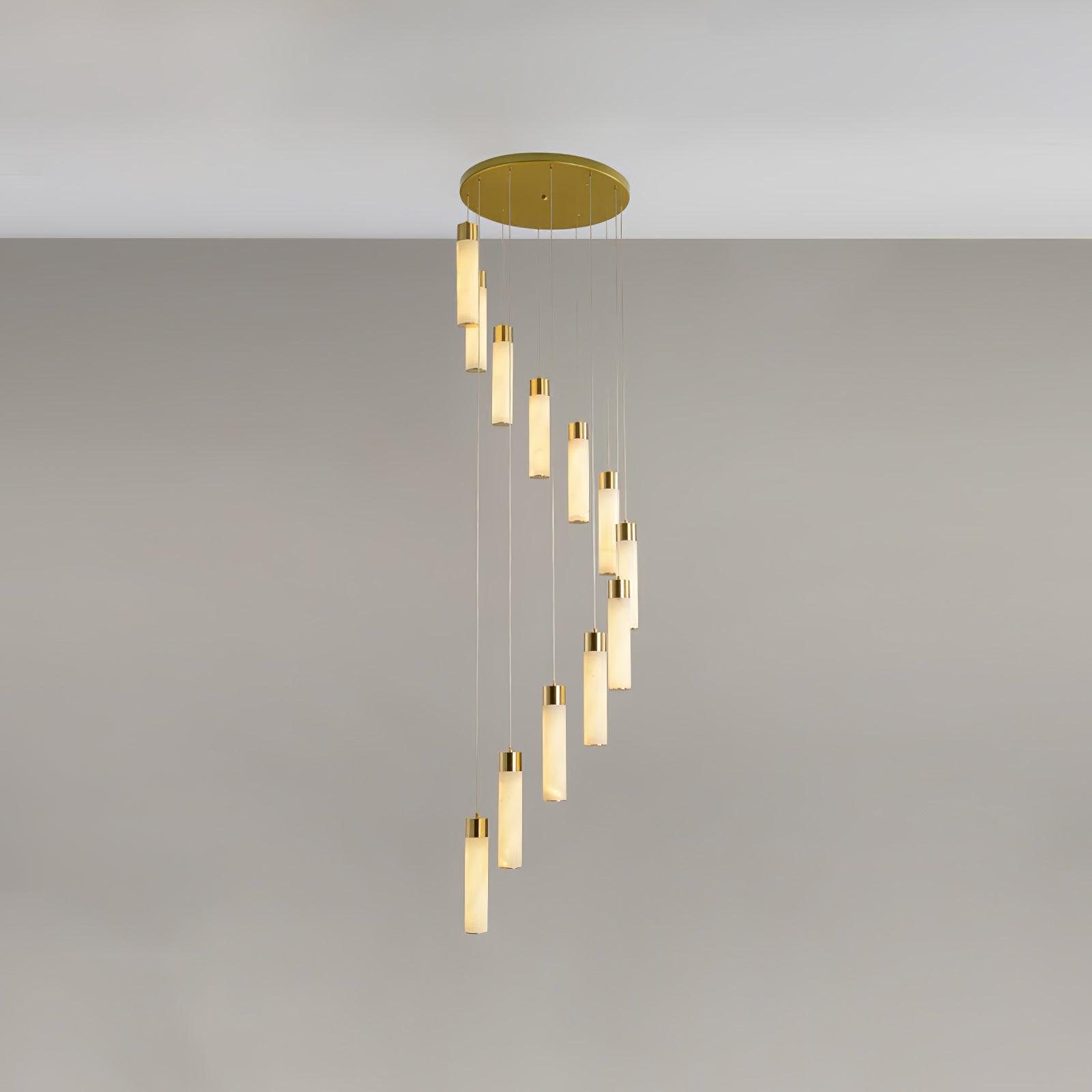 Aurelia Modern Alabaster Pendant Chandelier-Neutral Decor