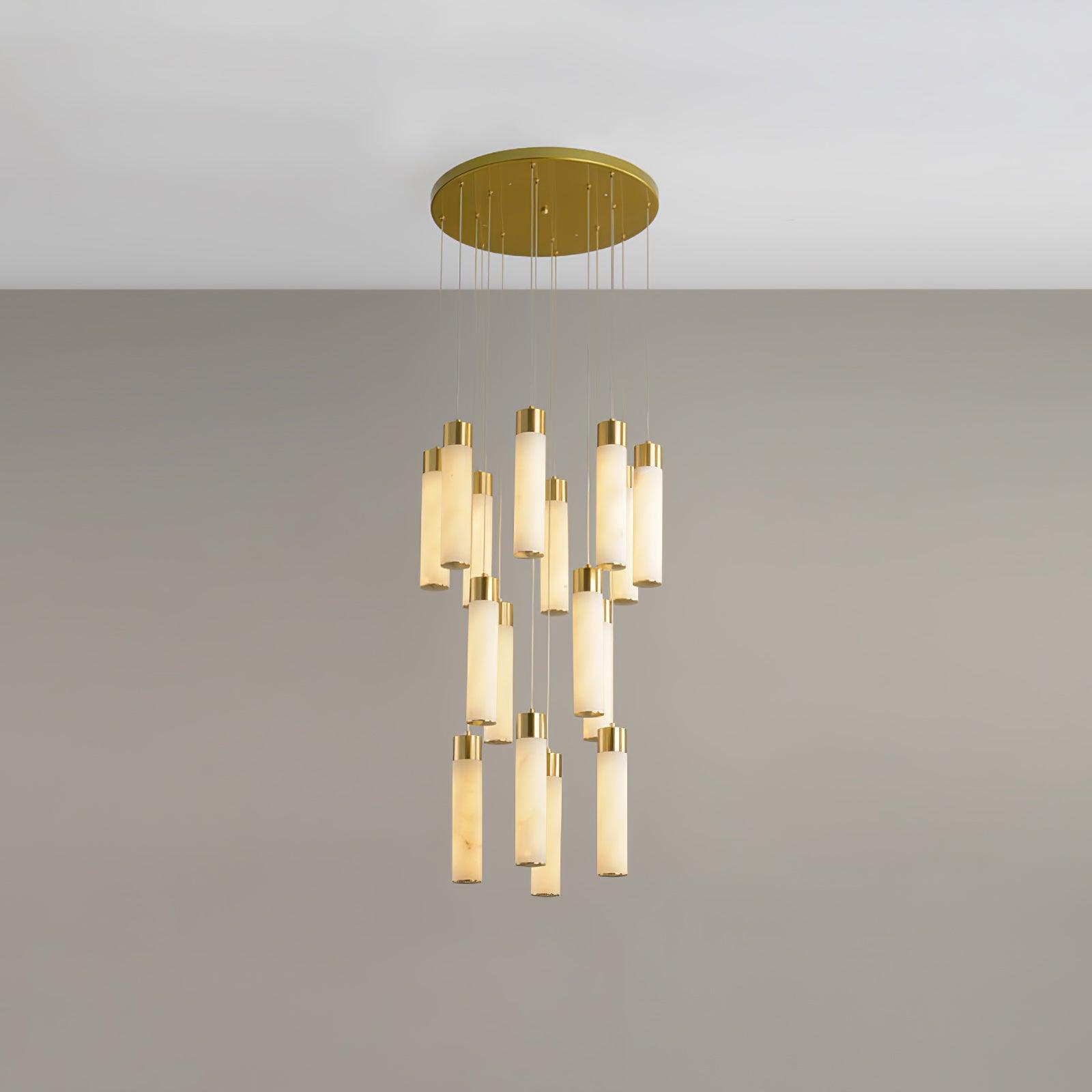 Aurelia Modern Alabaster Pendant Chandelier-Neutral Decor