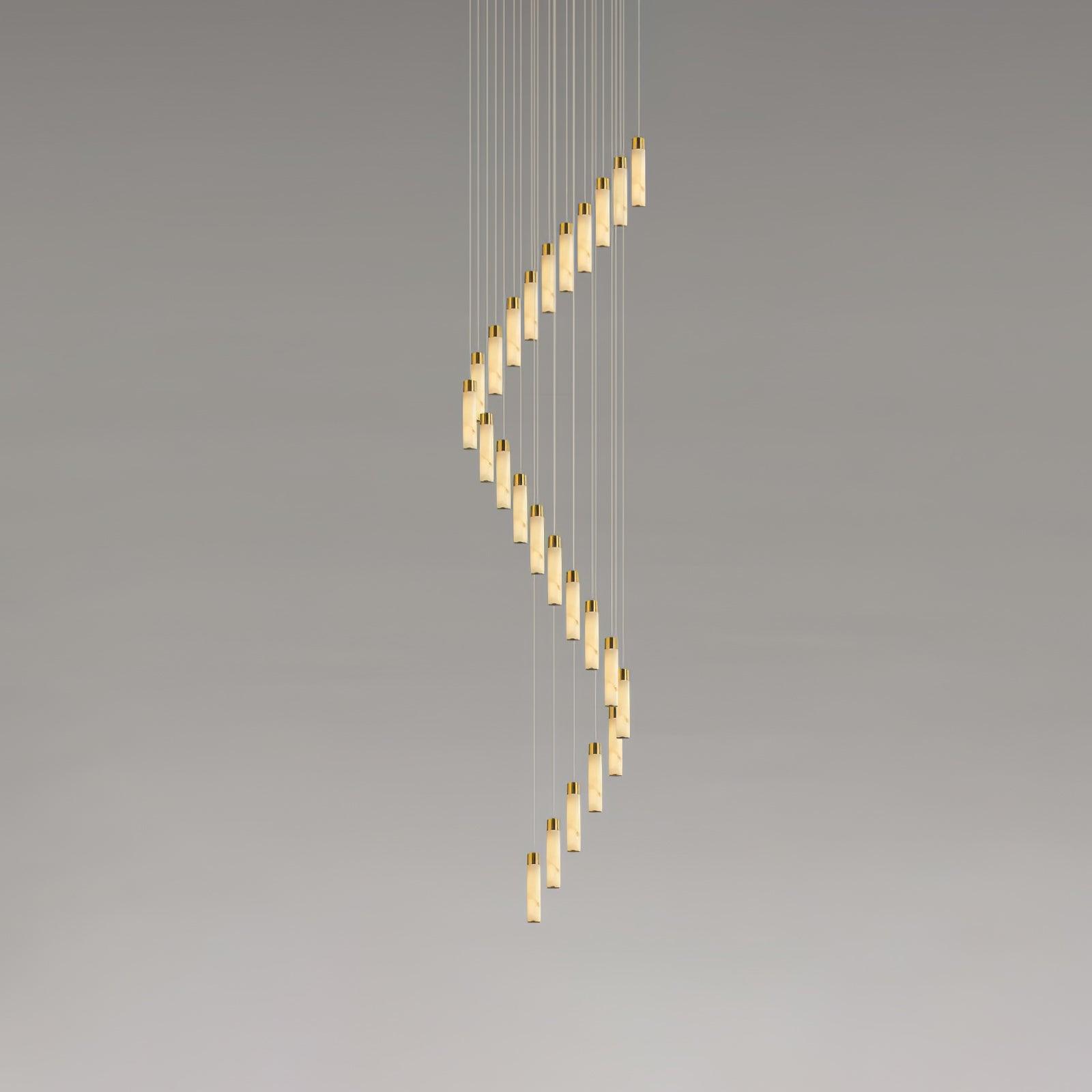 Aurelia Modern Alabaster Pendant Chandelier-Neutral Decor