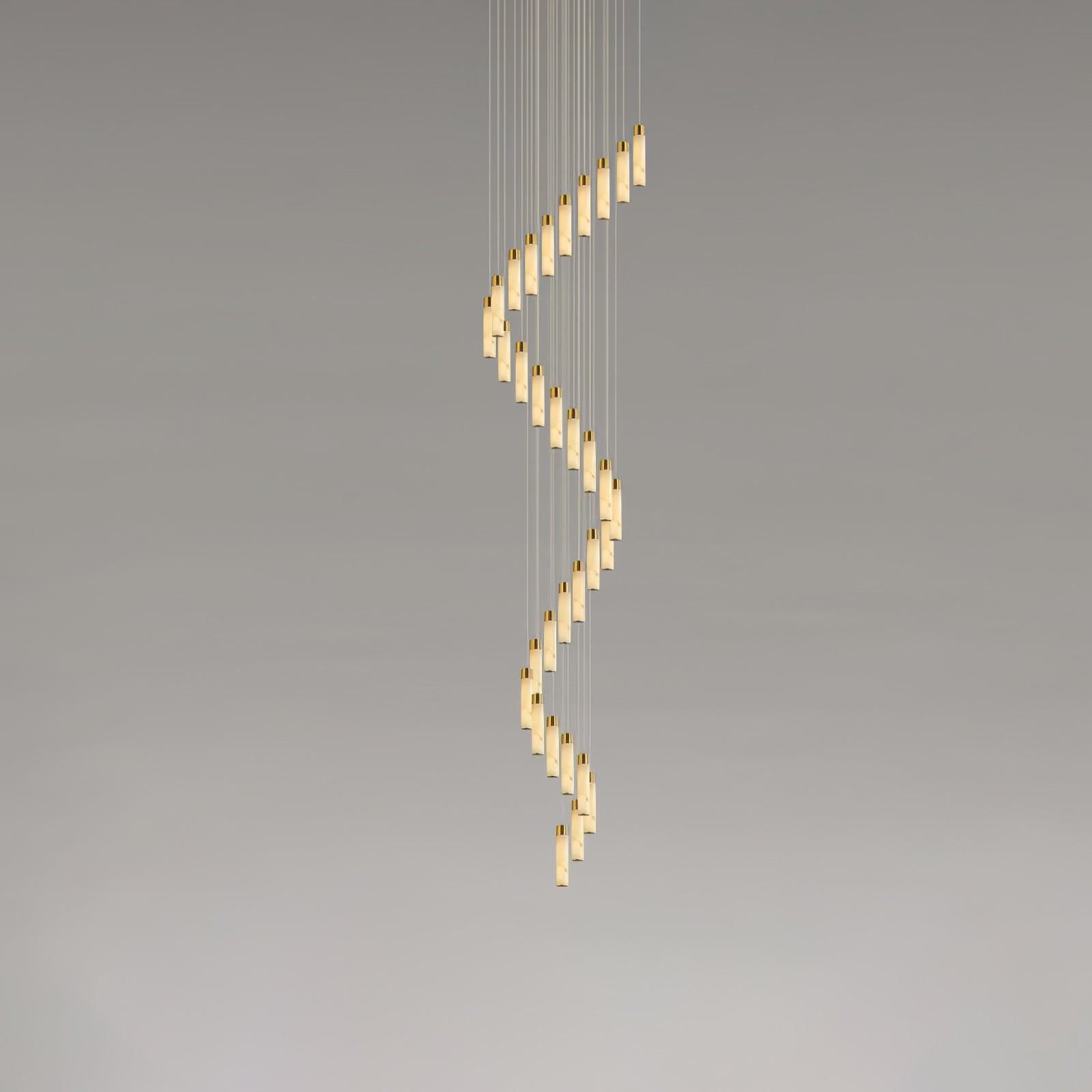 Aurelia Modern Alabaster Pendant Chandelier-Neutral Decor